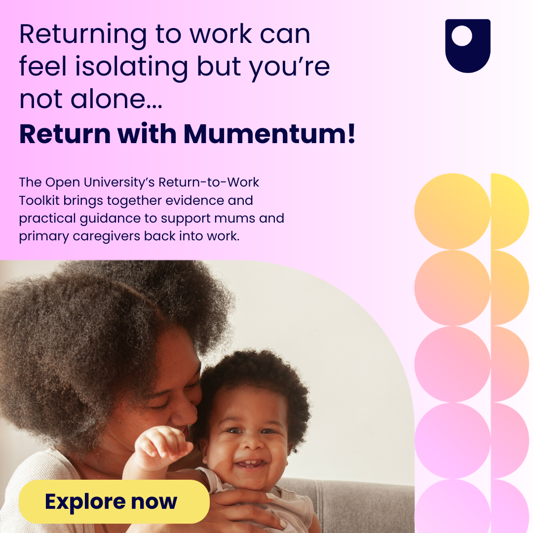 The Open University Facebook ad: Return with confidence