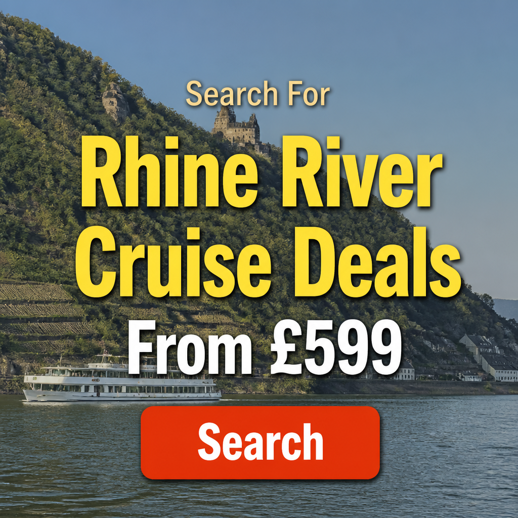 Buy Wise Facebook ad: Search for Rhine River Cruise Deals From £599