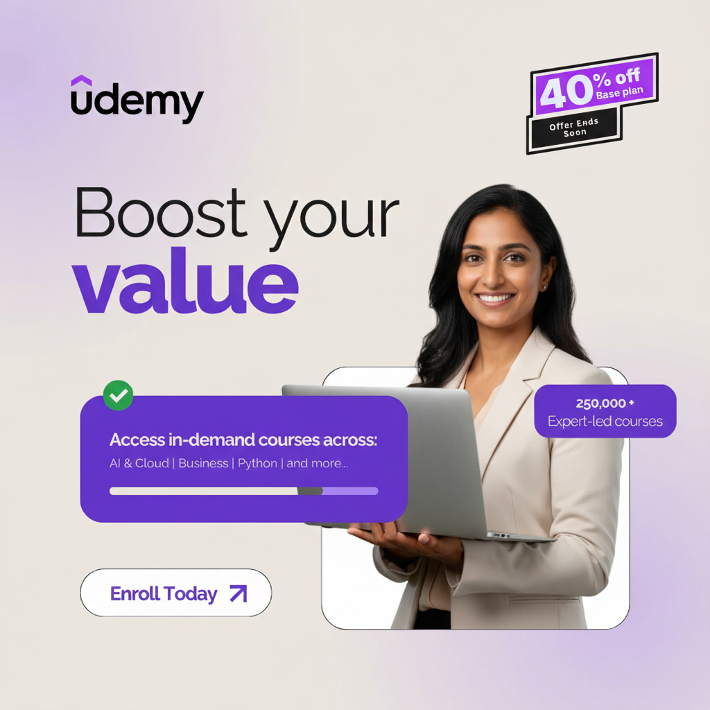 Udemy Facebook ad