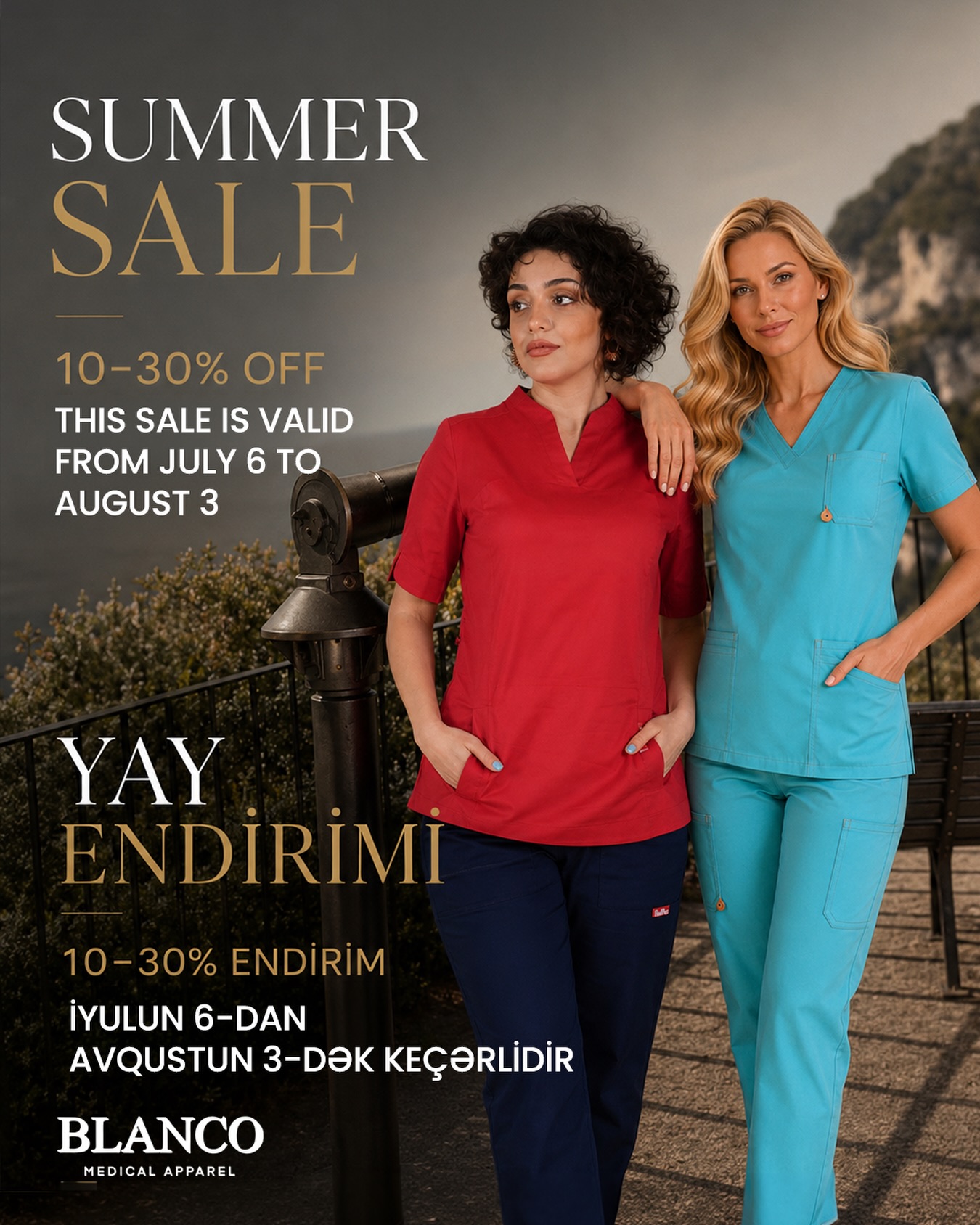 Blanco Medical Apparel Facebook ad