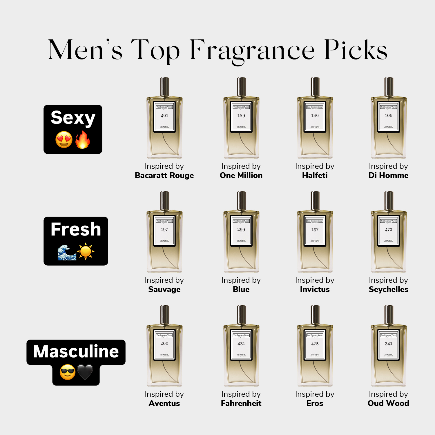 The Essence Vault Facebook ad: Designer Inspired Fragrances For Less
