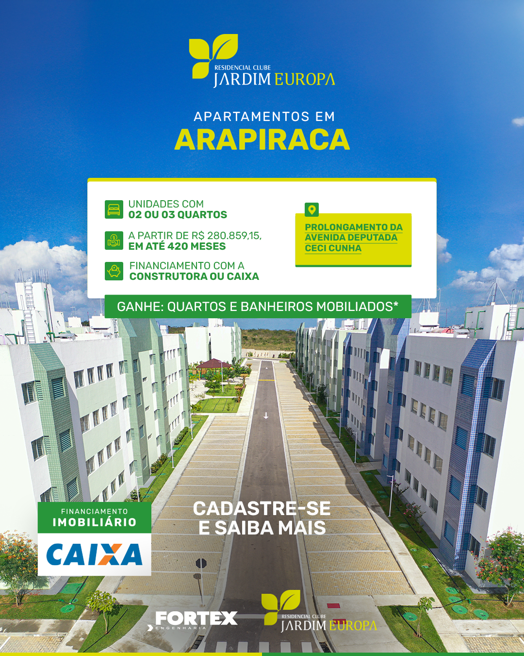 Fortex Engenharia Facebook ad: Financiamento em até 420 meses