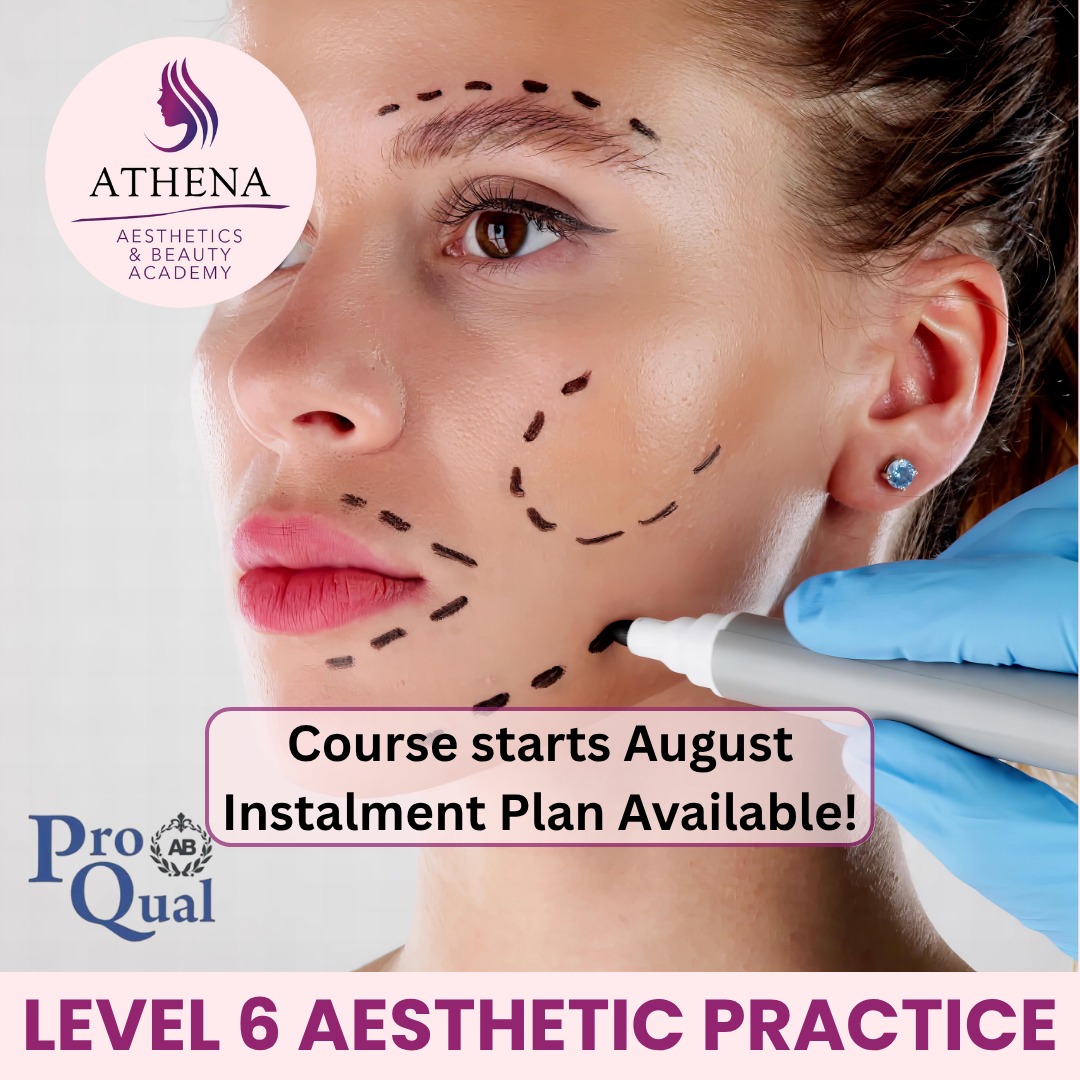 Athena Aesthetics and Beauty Academy Facebook ad: Advance Your Aesthetic Career with Proqual Levels 4…