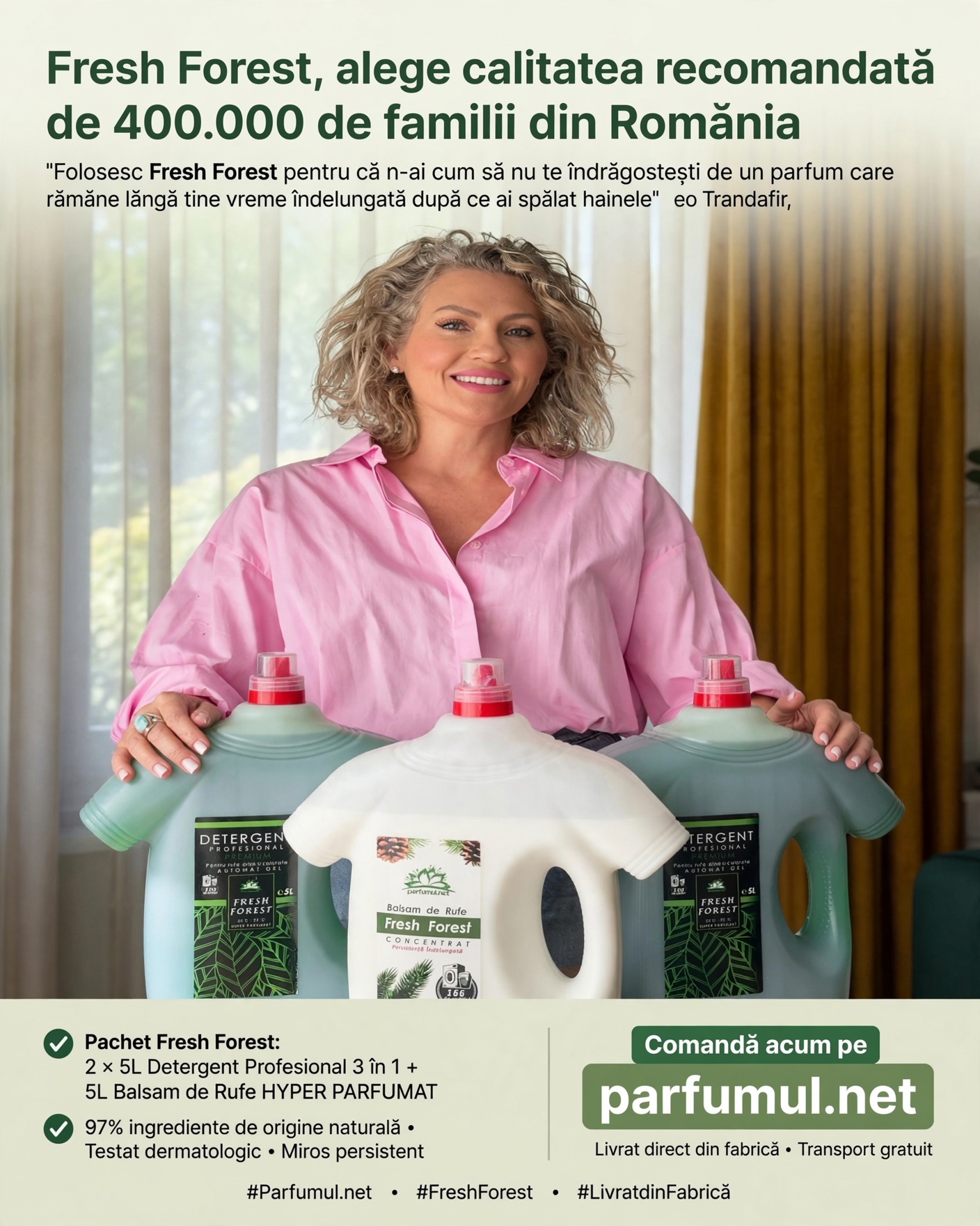 Scent Marketing Romania Facebook ad: Peste 400.000 de familii din România au cumparat Fresh…