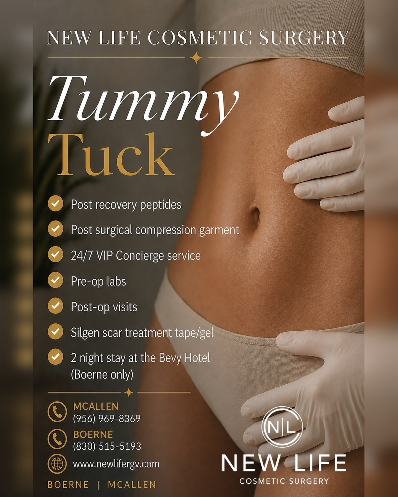 Dr. Daniel Lee Facebook ad: Tummy Tuck Boerne TX | Board-Certified Surgeon | New Life
