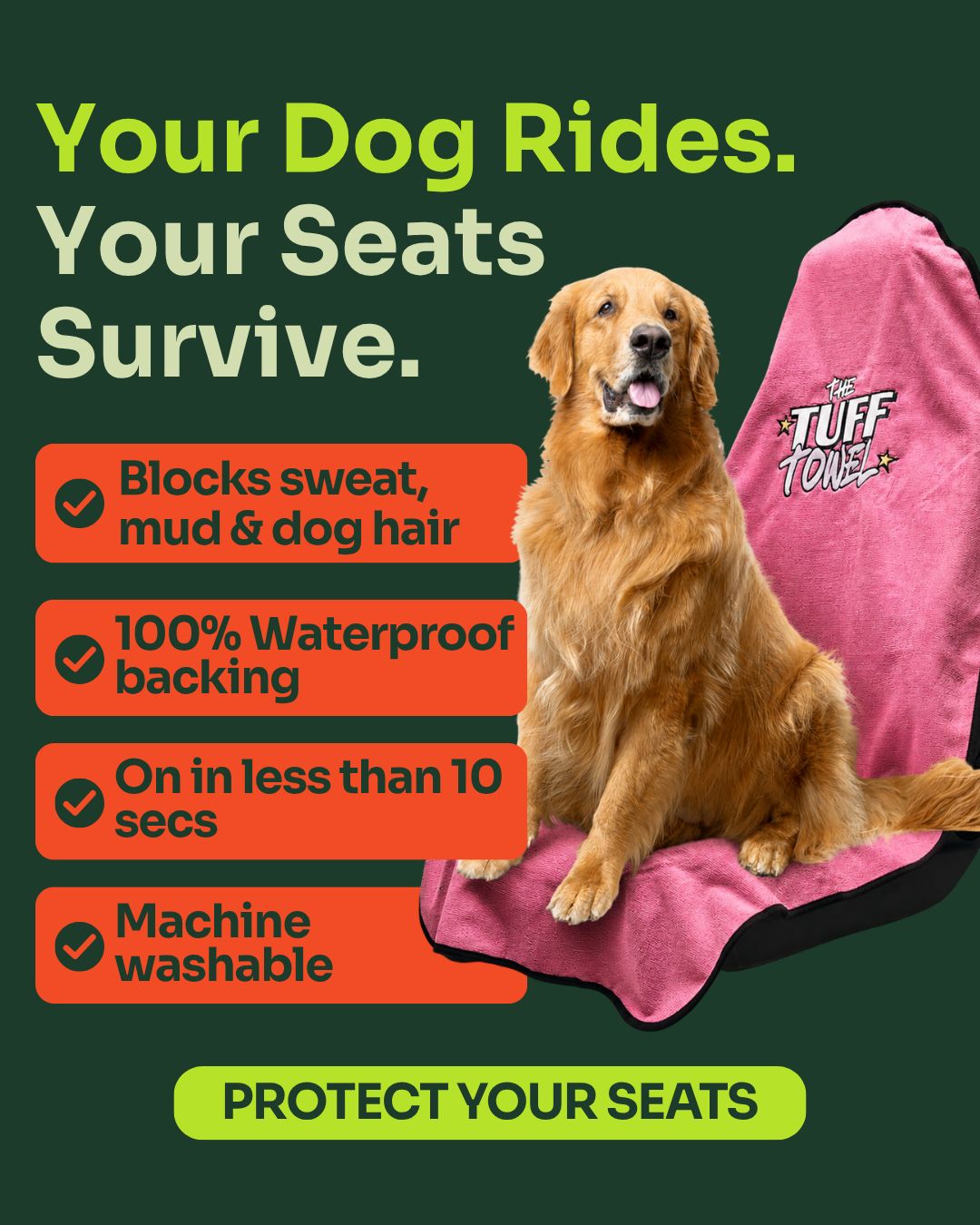 The Tuff Towel Facebook ad