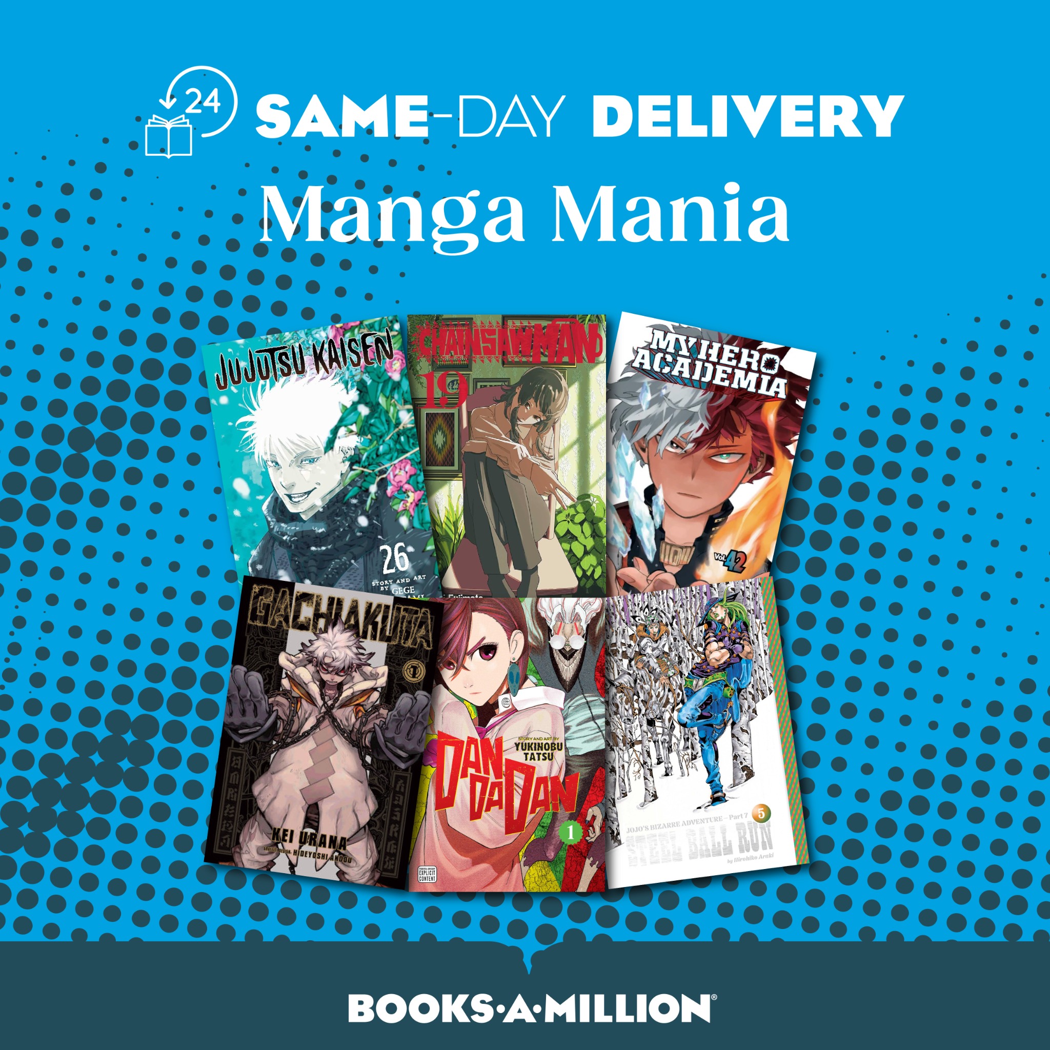 Books-A-Million Facebook ad: Get Your Manga Today!