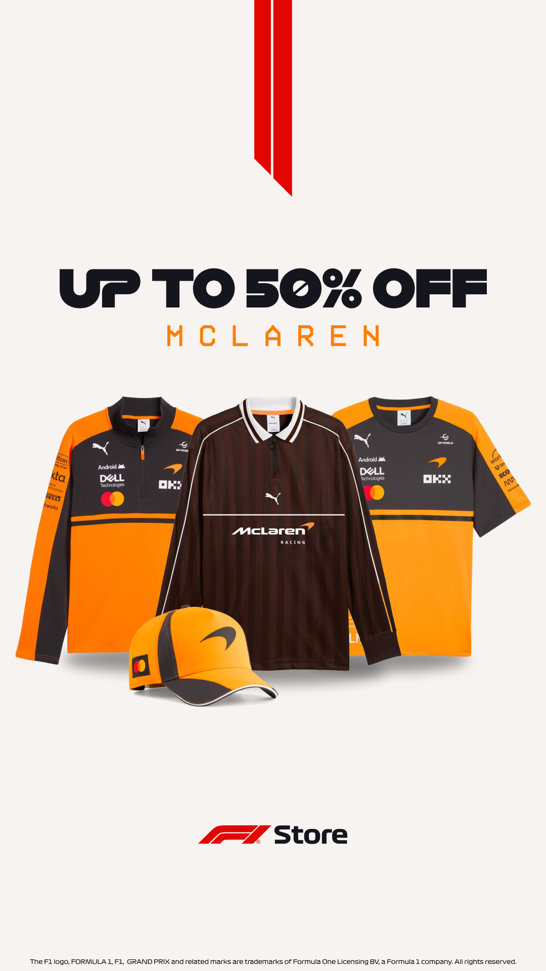 F1 Facebook ad: Save Today