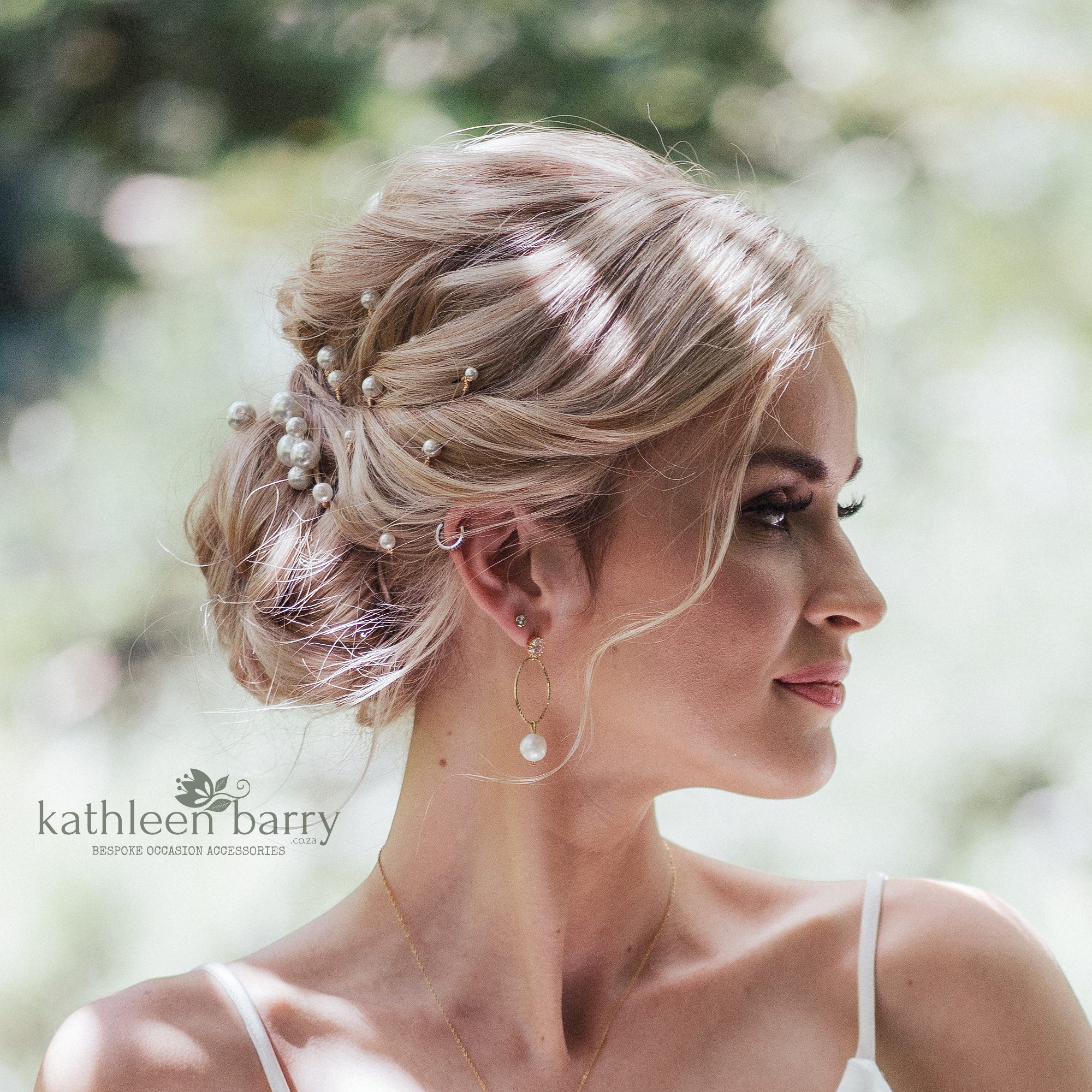 Kathleen Barry Bespoke Occasion Accessories Facebook ad: Handmade bridal accessories and jewellery, created to suit…