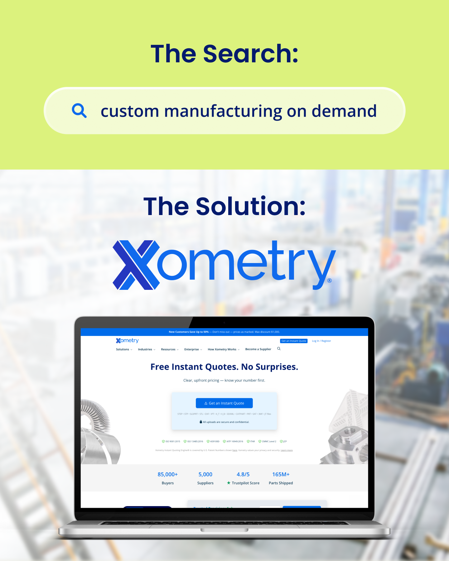 Xometry Facebook ad