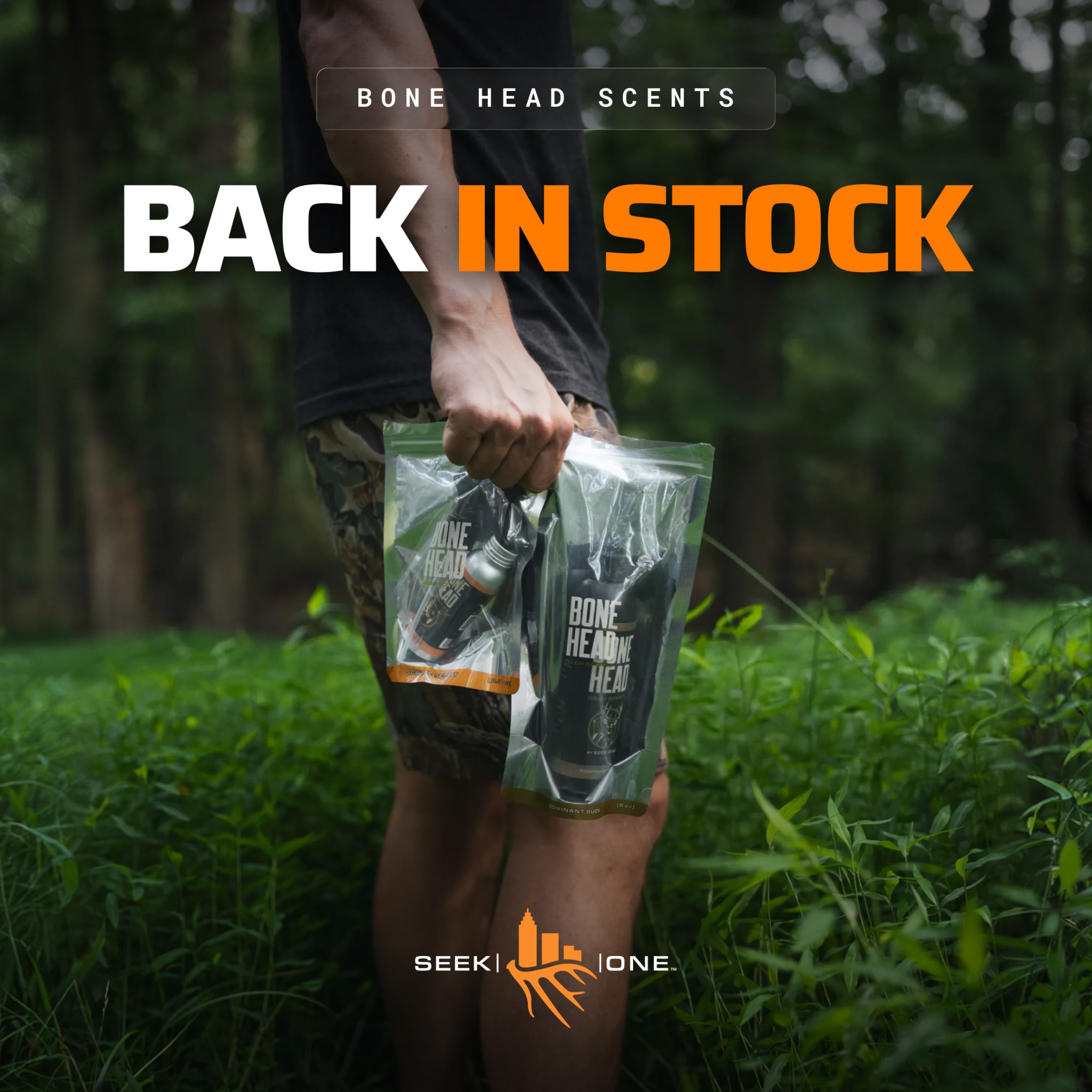Seek One Productions Facebook ad: Restocked!