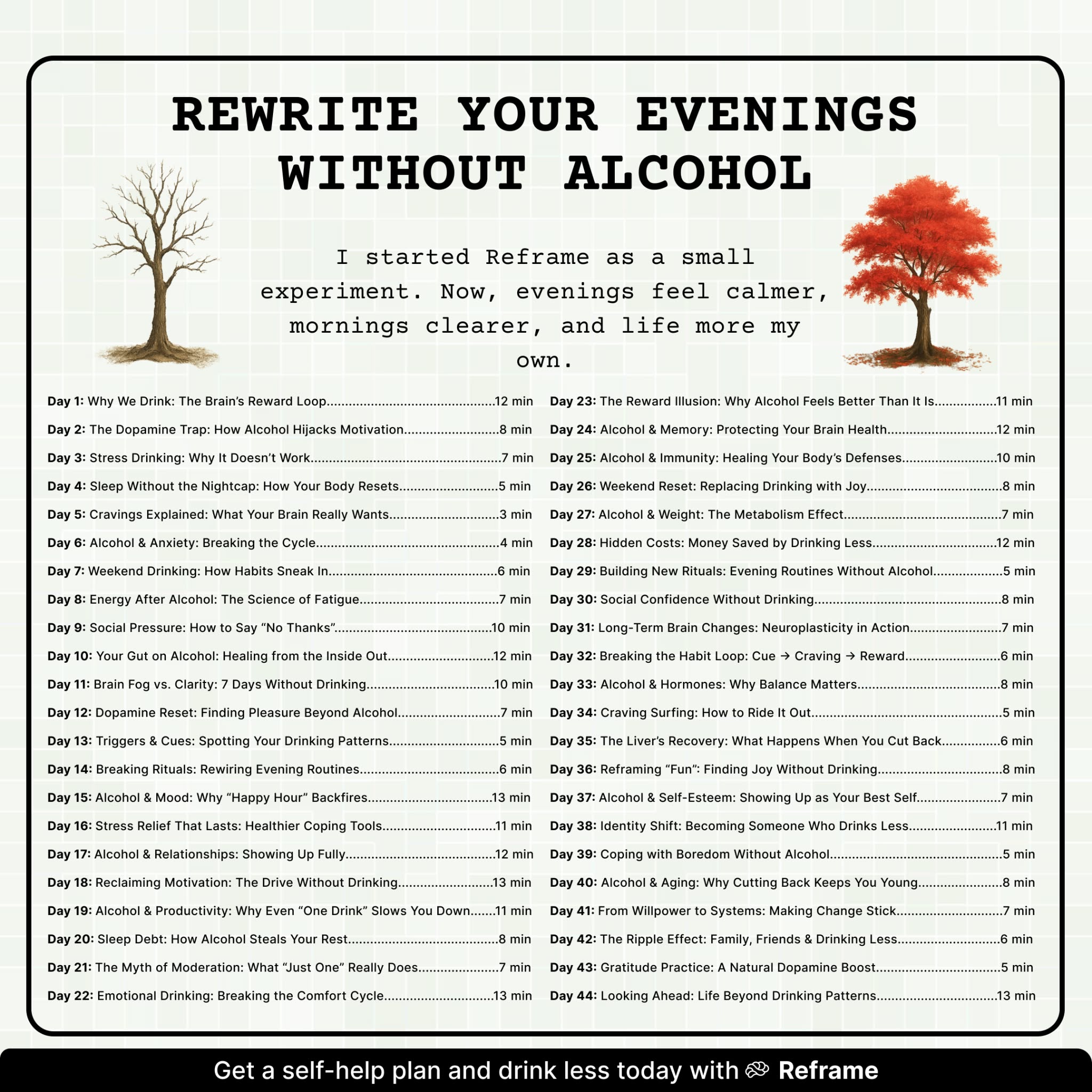 Reframe Facebook ad