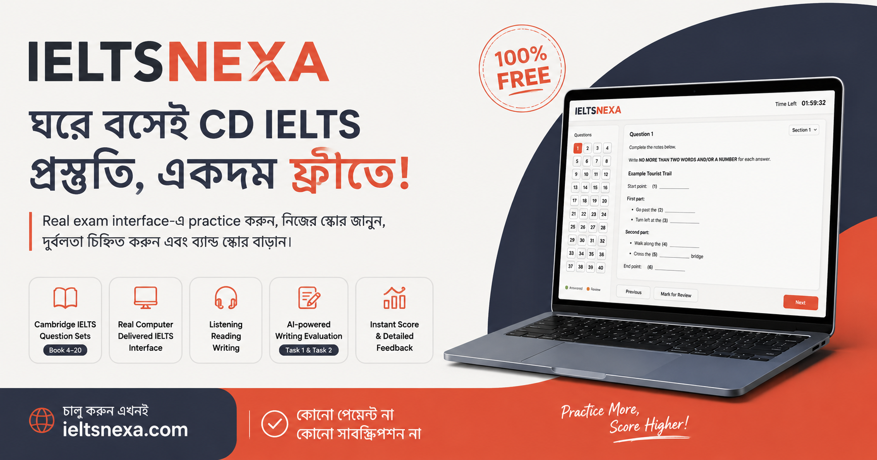 IELTSNexa Facebook ad