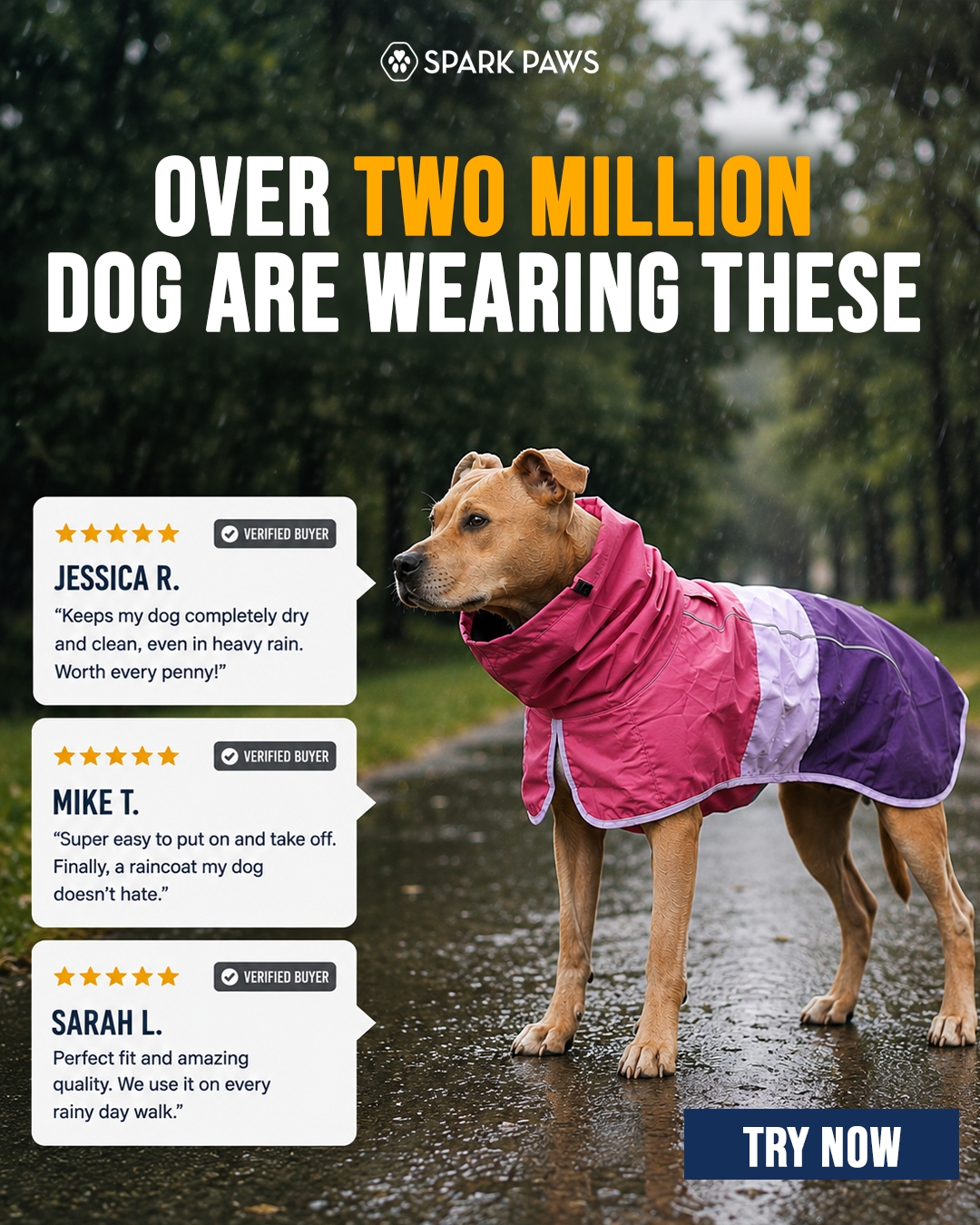 Spark Paws Facebook ad
