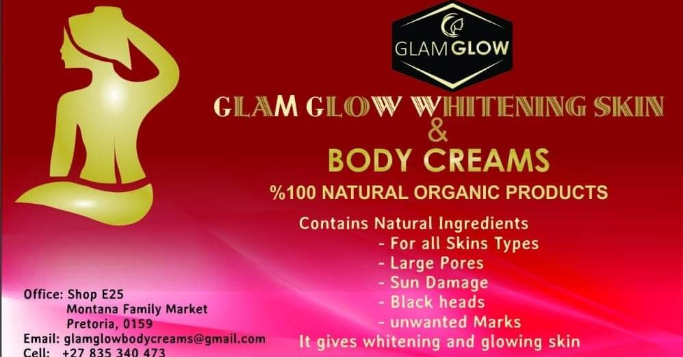 Glam Glow skin care products Facebook ad