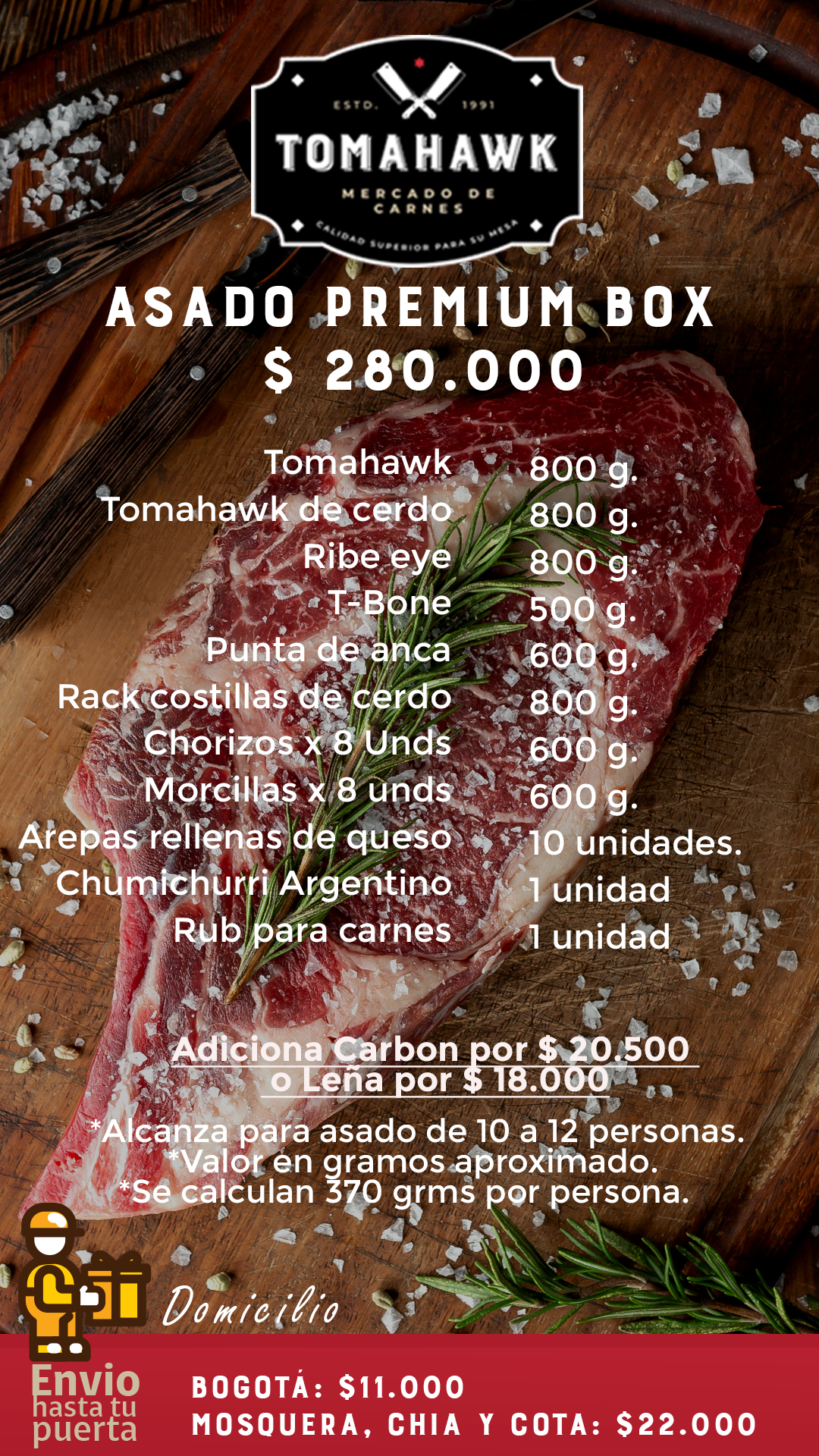 Tomahawk Mercado de Carnes Facebook ad: ¡Están de regreso y vuelven mejor que nunca!
