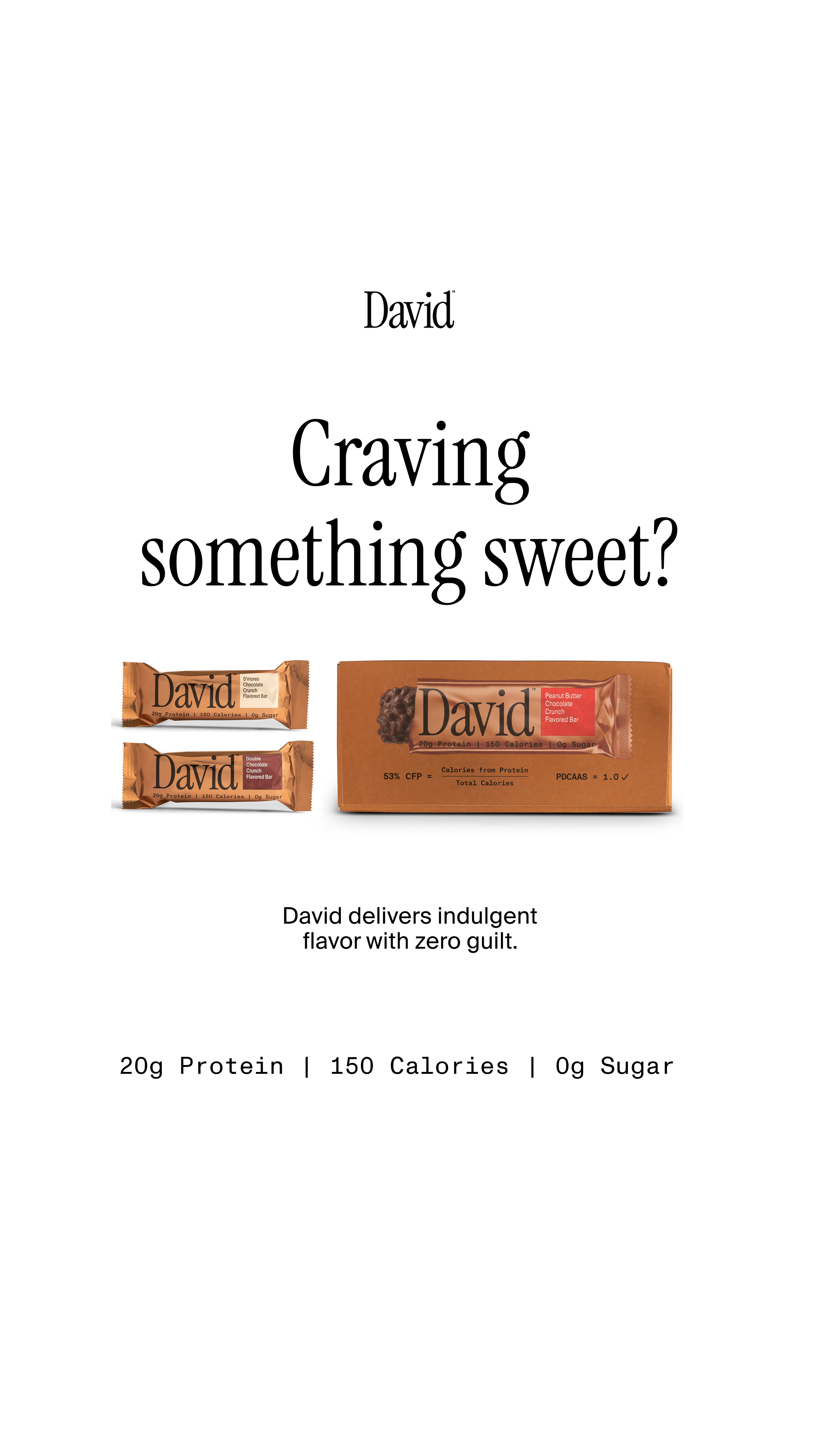 David Protein Facebook ad