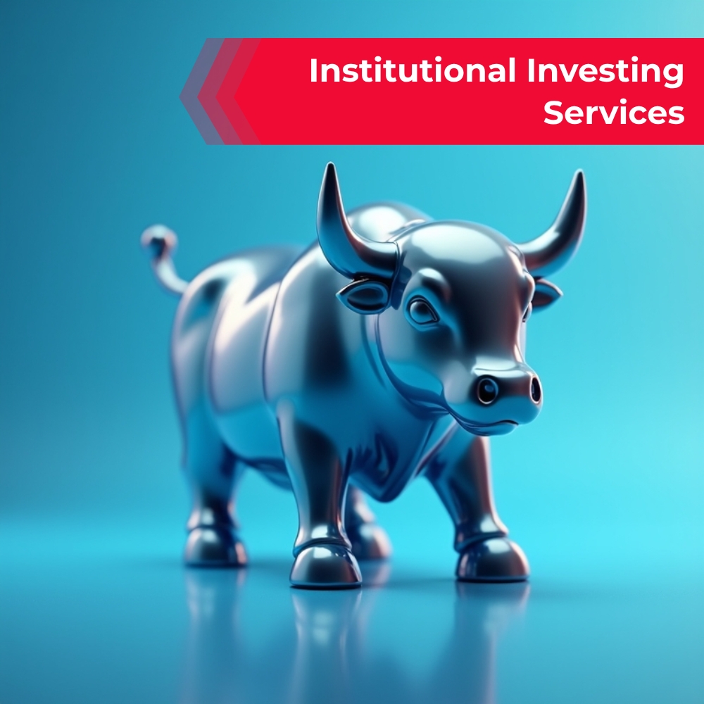 SearchLogik Elevation Facebook ad: Institutional Investing Services.