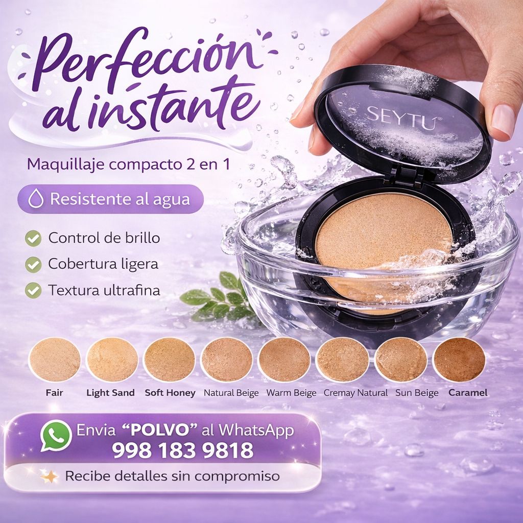 Nutricosmetica Cancun Facebook ad: Maquillaje que acompaña tu día