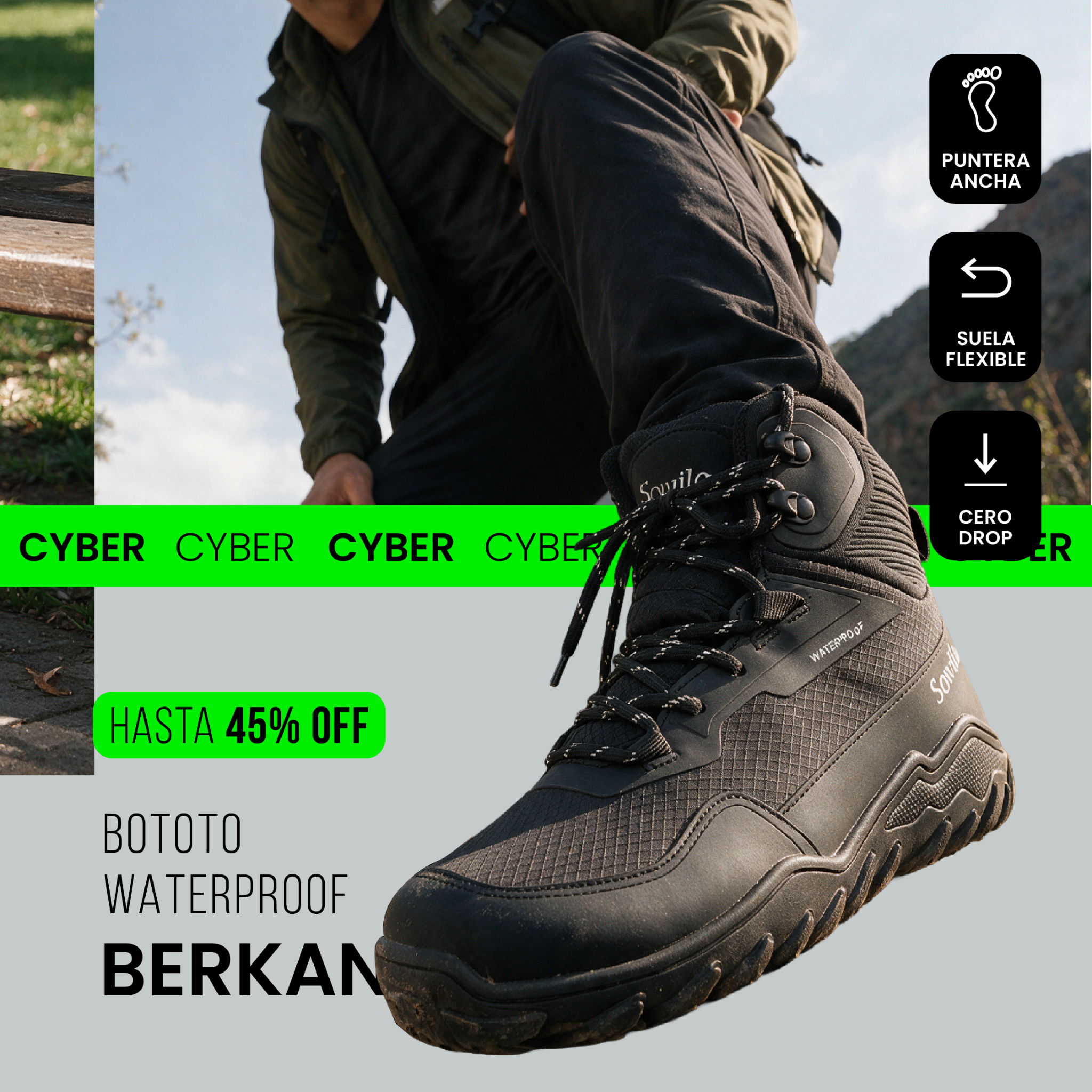 Mundo Barefoot Facebook ad: Botas Barefoot Impermeables Berkana | Sowilo