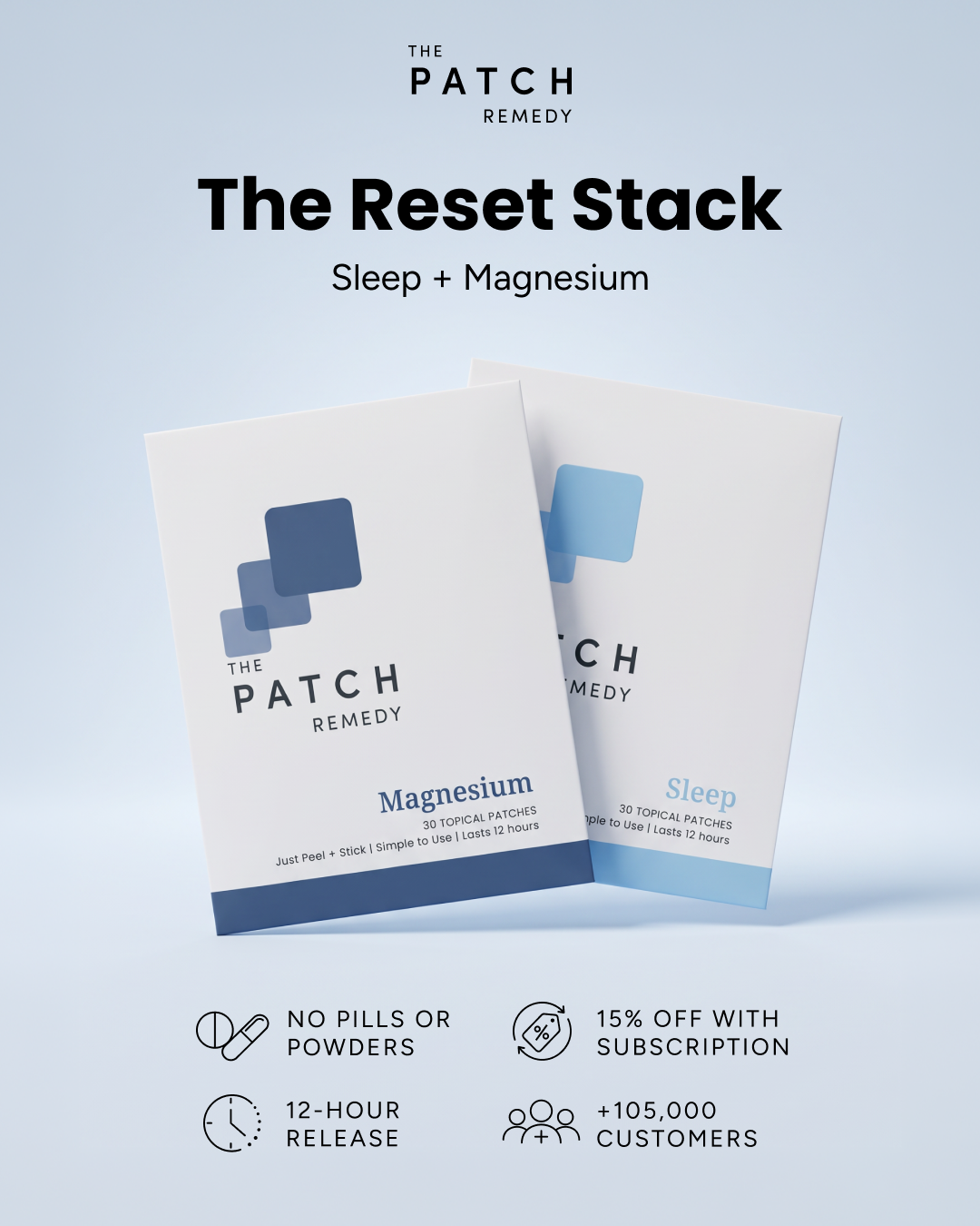 The Patch Remedy Facebook ad: Build the Reset Stack