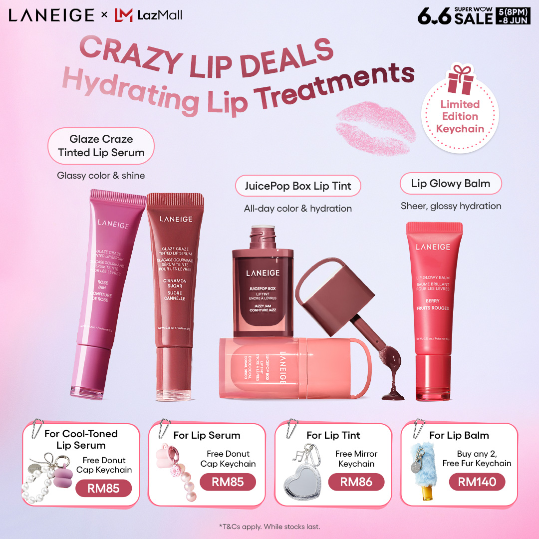 Laneige MY Facebook ad: Crazy Lip Deals Exclusively this 6.6