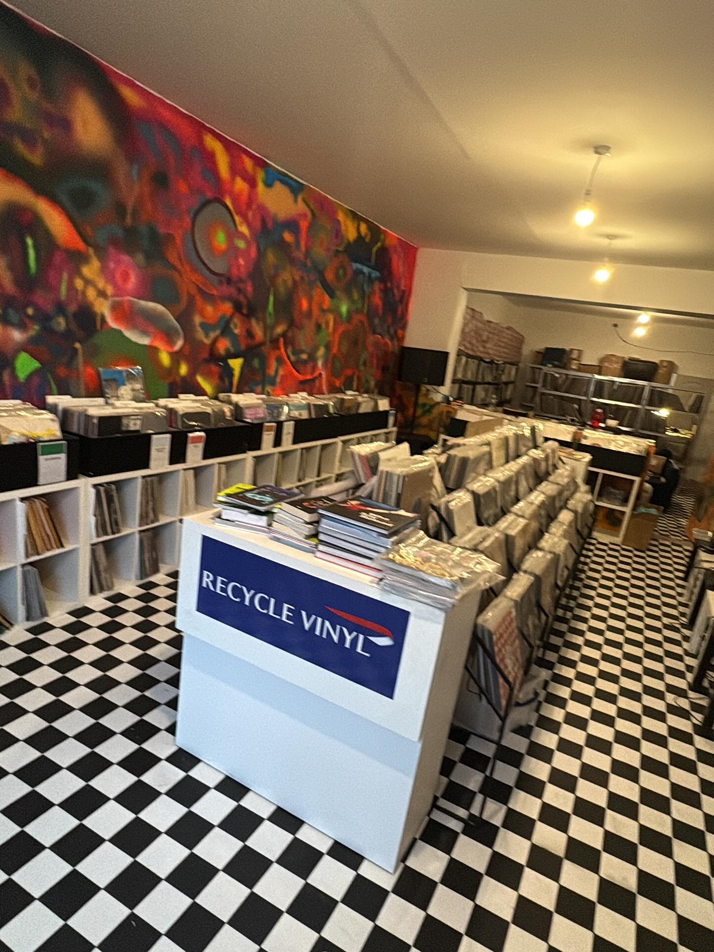 Recycle Vinyl Facebook ad: We are now open 7 days a week…
