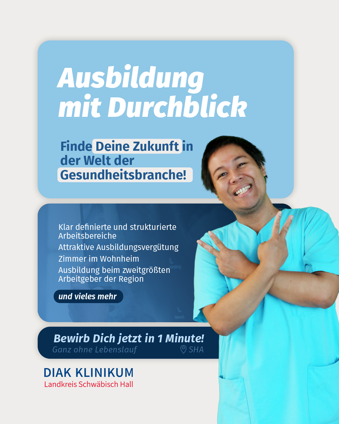 Diak Klinikum Facebook ad from Nov 18, 2025