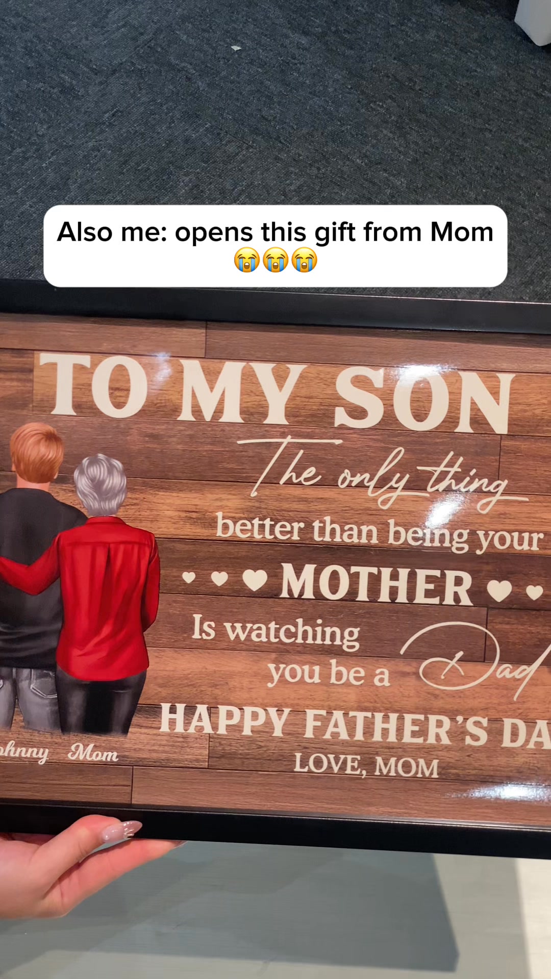 Perfect Gifts For Loved Ones Facebook ad: To My Son From Mom Happy Father's Day Personalized Poster