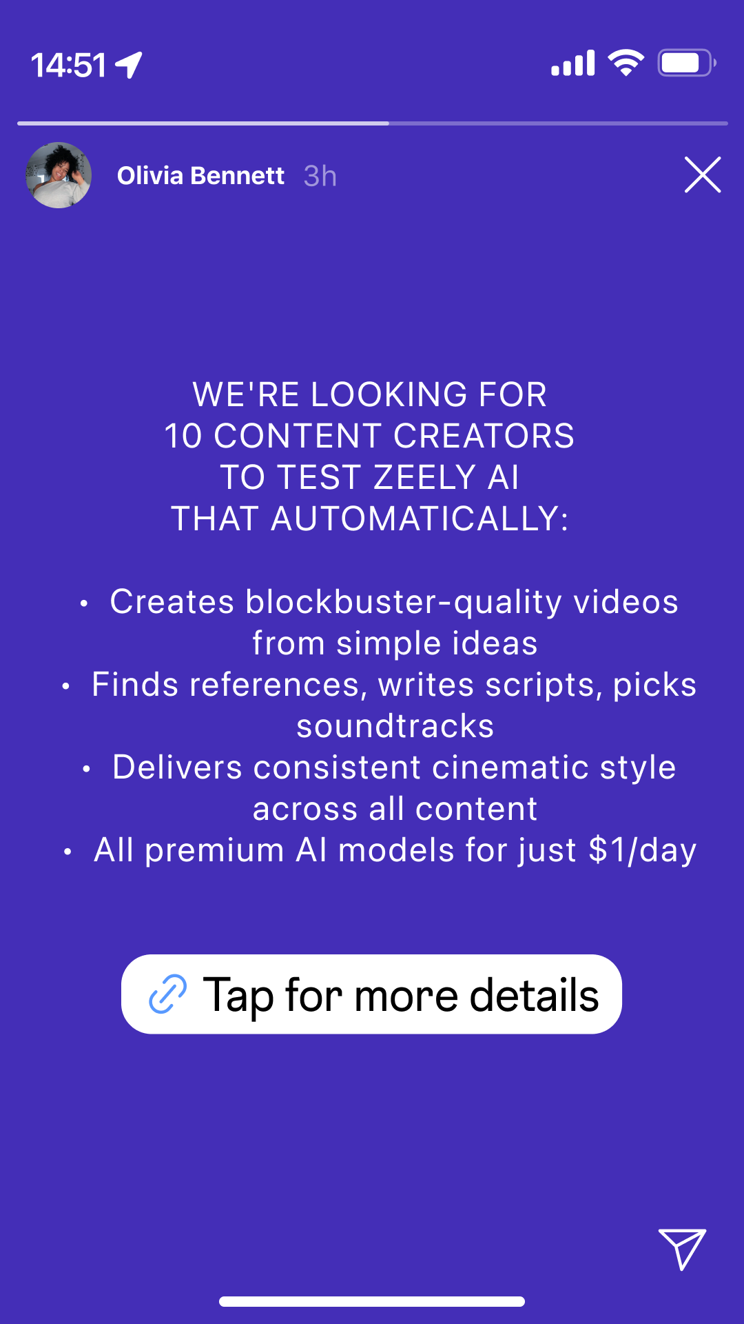Zeely Facebook ad