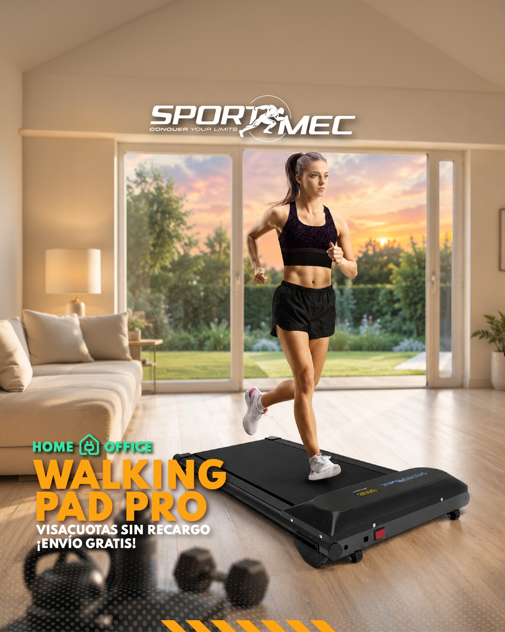Sportmec Facebook ad: ¡ACTIVA TU DÍA CON NUESTRAS WALKING PADS!