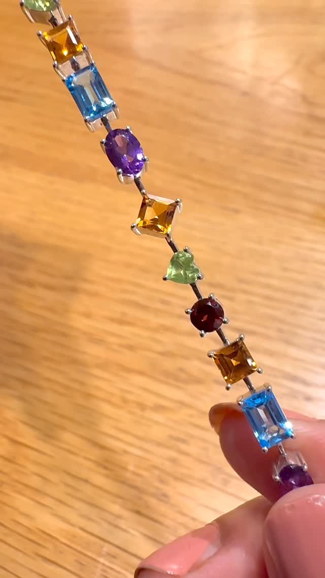 Fine color Jewels Facebook ad: POV: Luxury wrapped around your wrist in a…