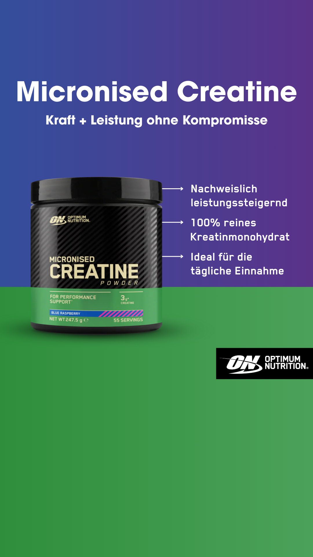 Optimum Nutrition Facebook ad from May 12, 2026