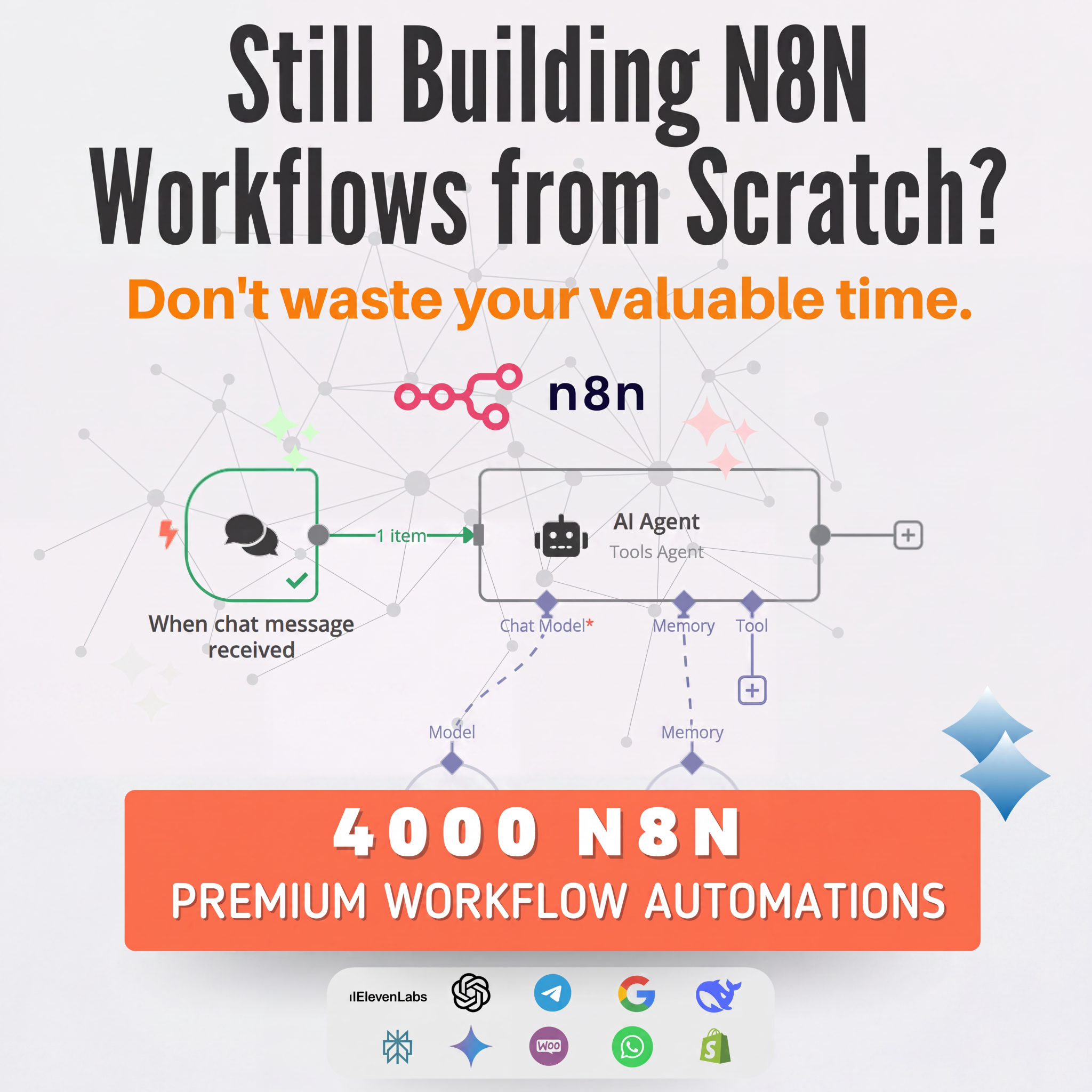 AI Avalanche Facebook ad: Stop Building n8n Workflows From Scratch. Import Them…