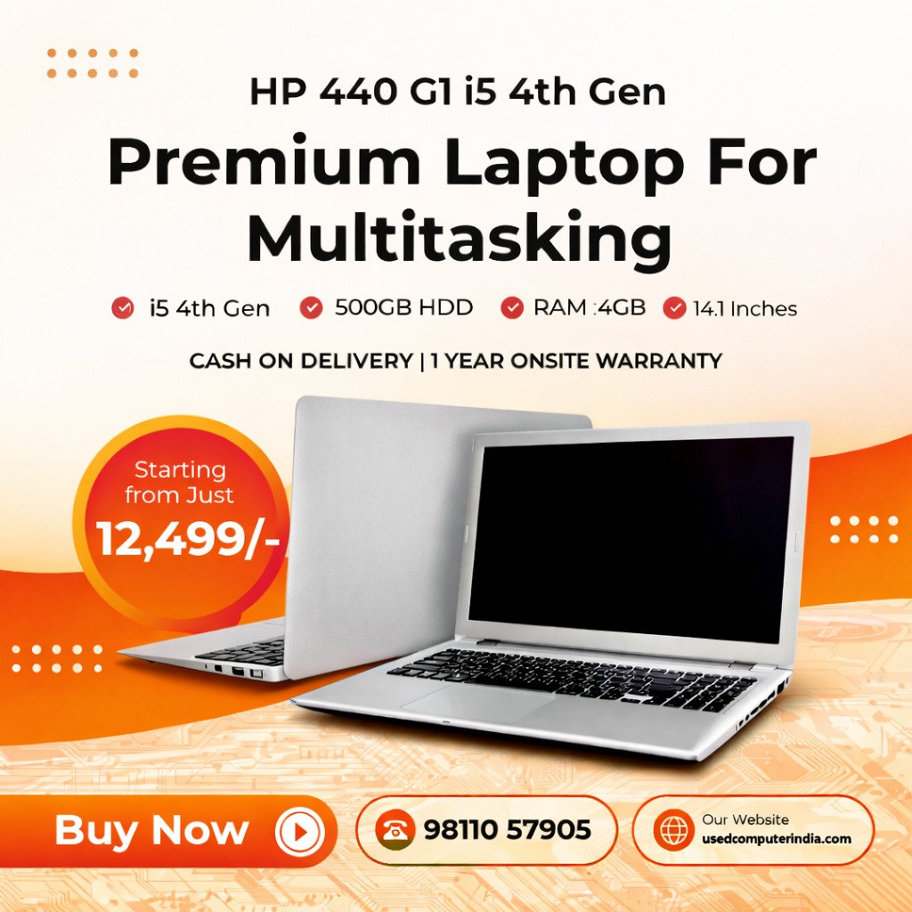 NextGen Students Facebook ad: HP 440 G1 i5 Laptop Starting at ₹12,499