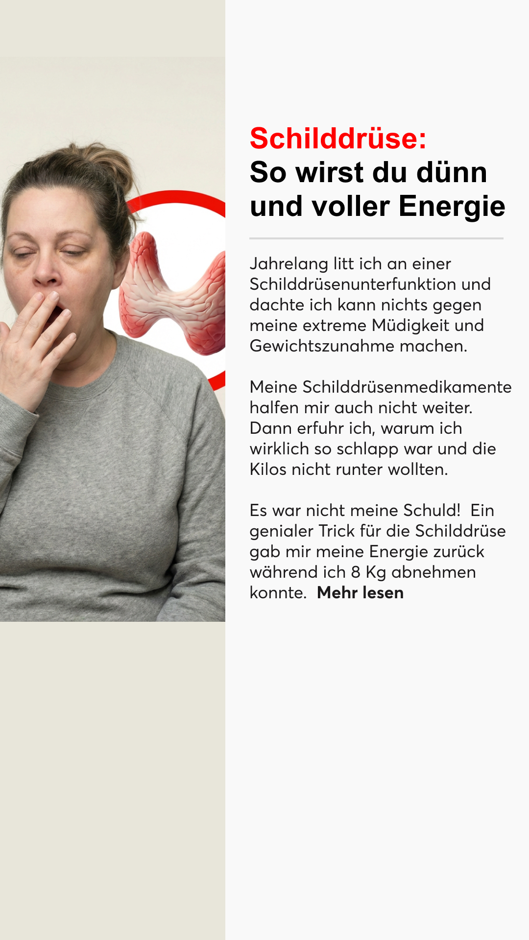 Mission Schilddrüse Facebook ad