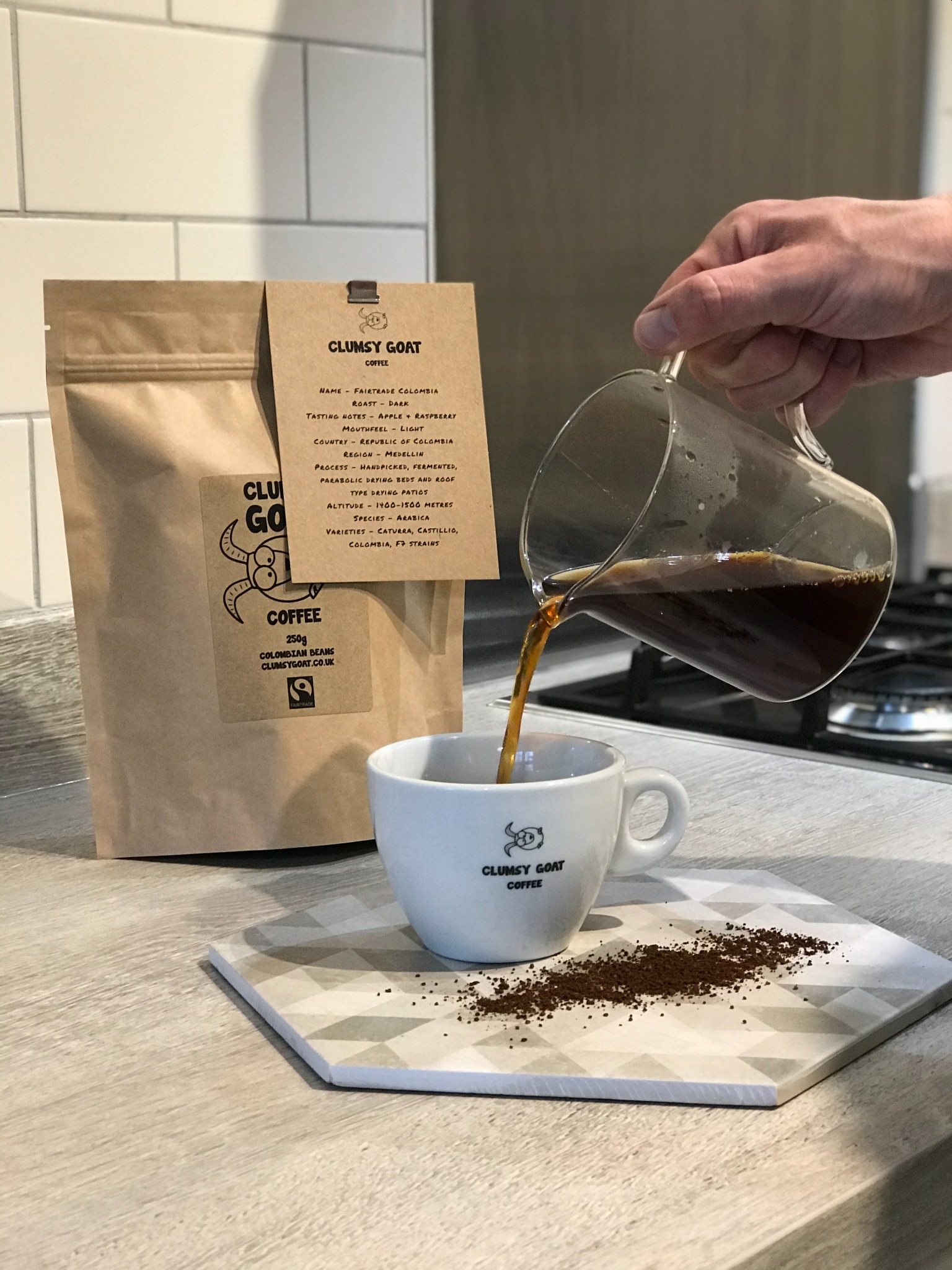 Clumsy Goat Coffee Facebook ad