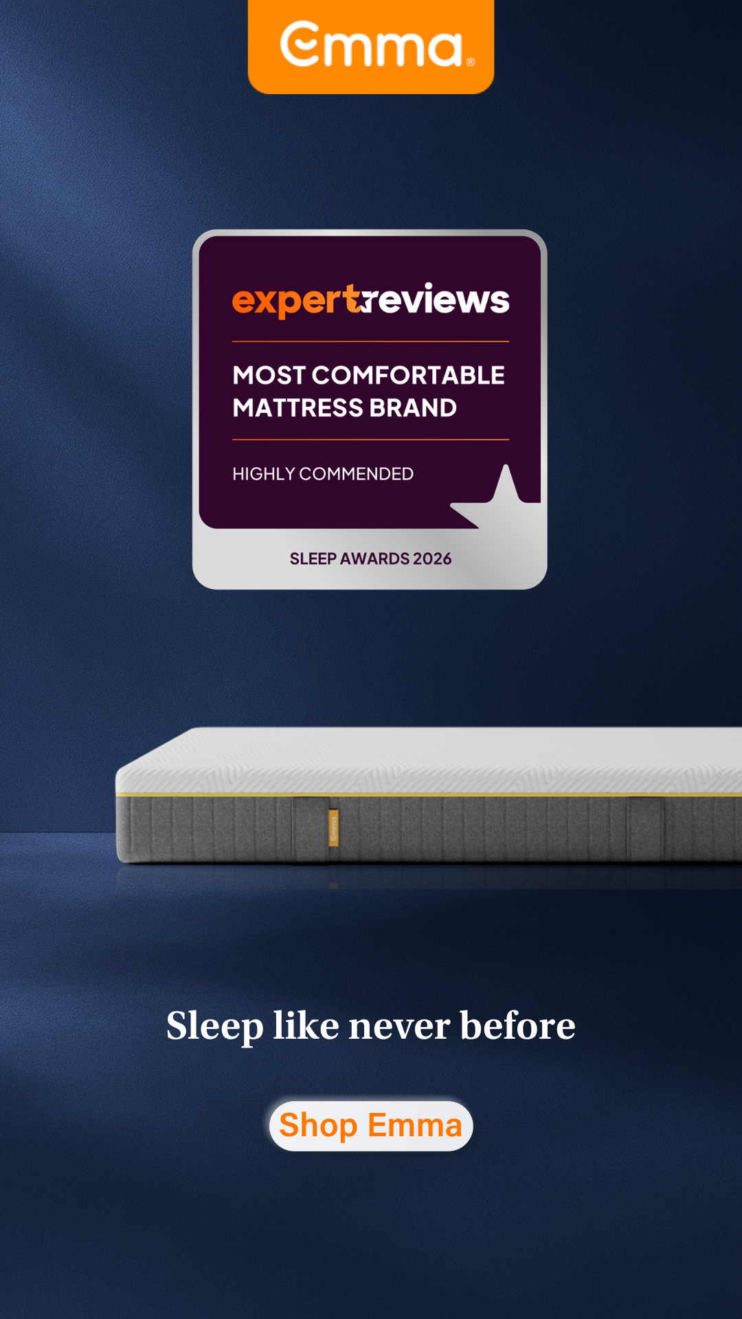 Emma Sleep UK Facebook ad