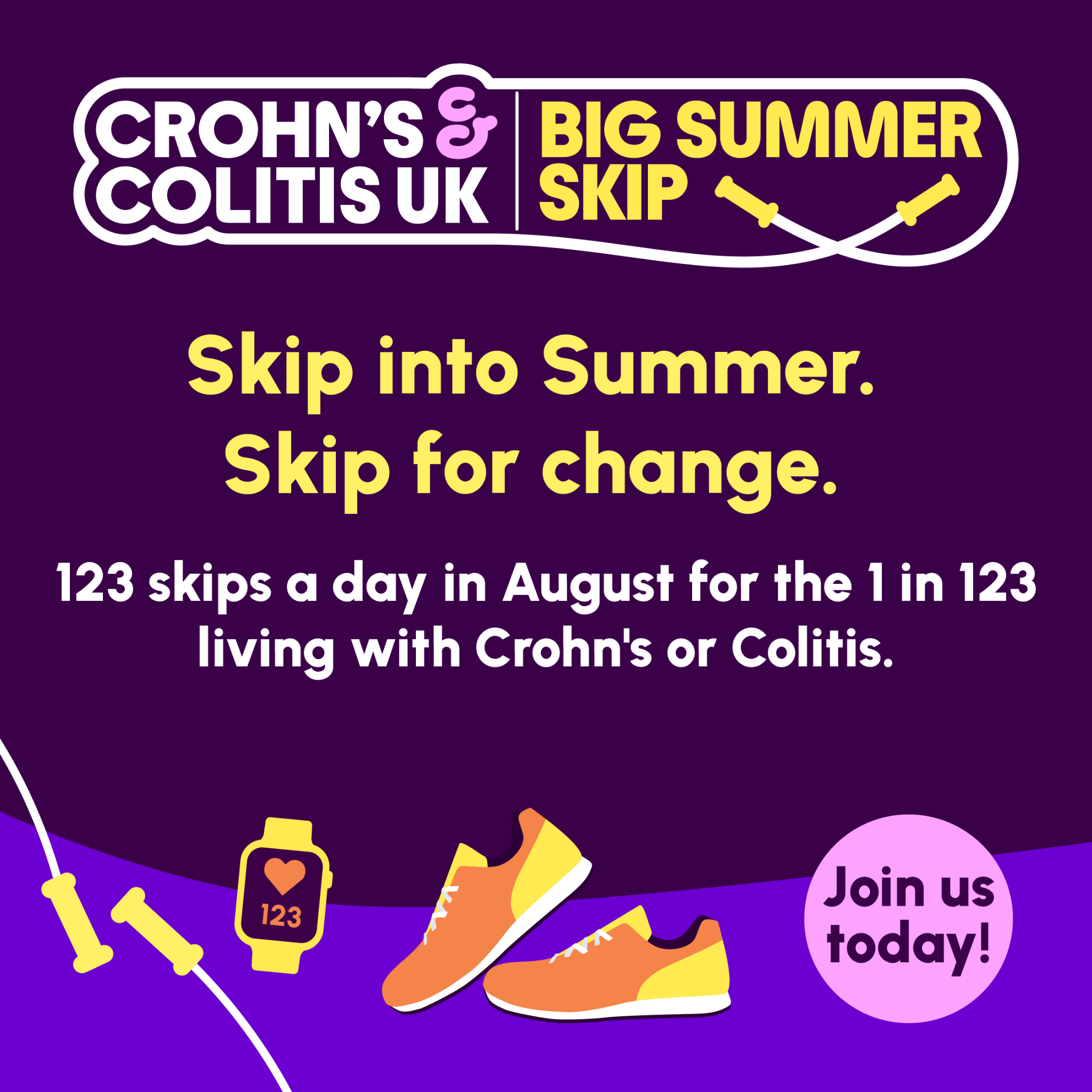 Crohn's & Colitis UK Facebook ad: Big Summer Skip