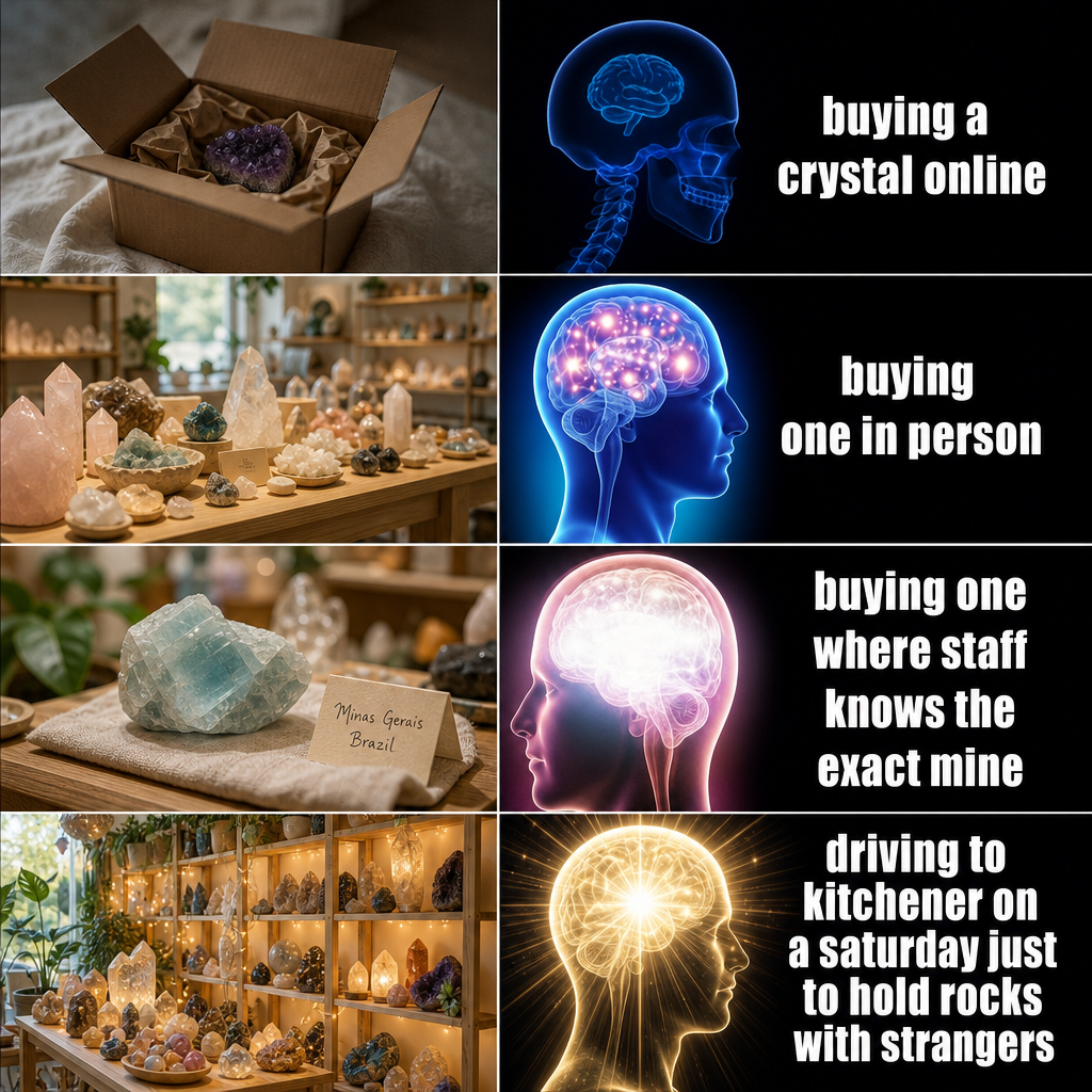 The Rock Space Facebook ad: Hold something real. Open 7 days.