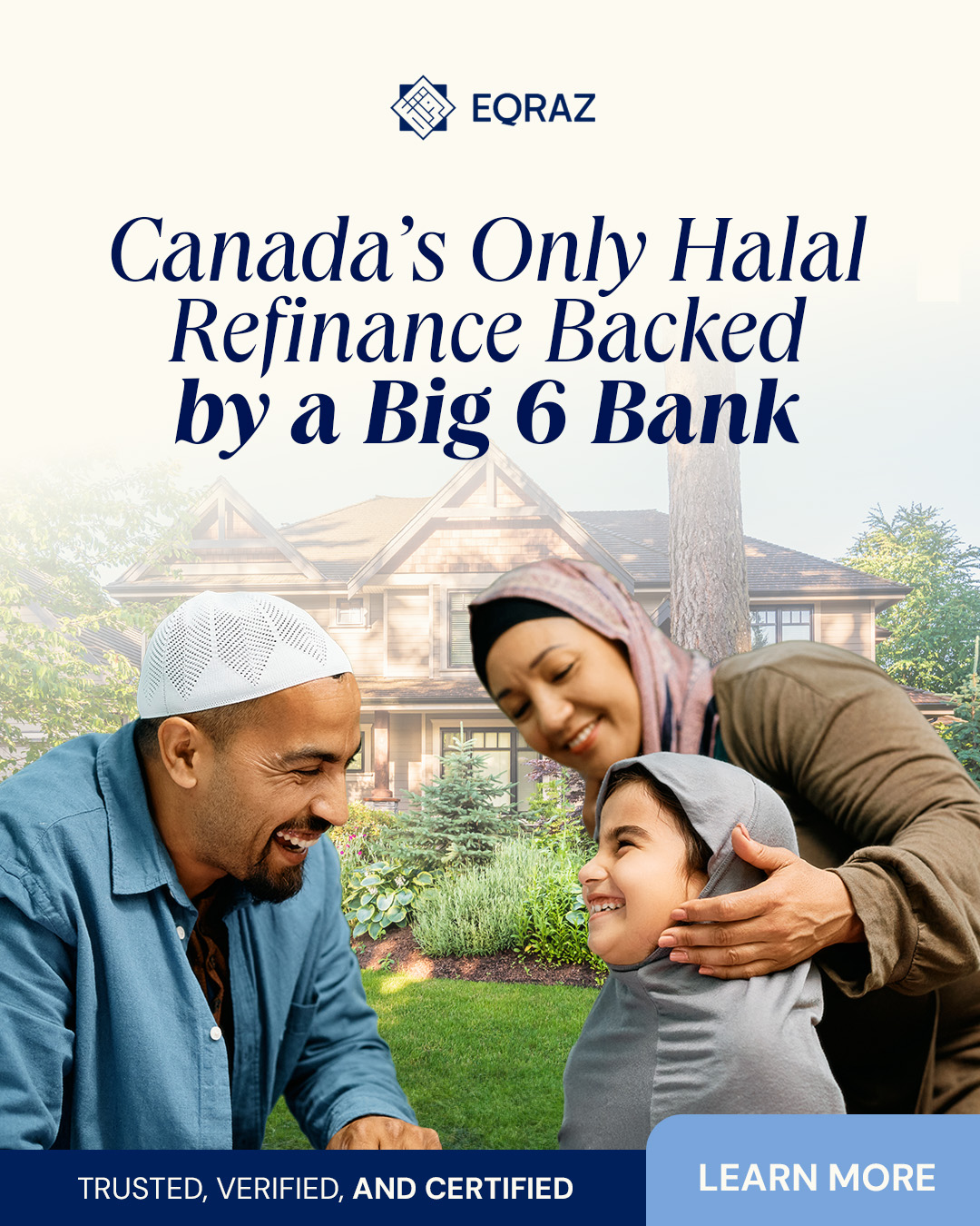 EQRAZ Inc. Facebook ad: Discover Canada’s only fully Shariah-compliant and…