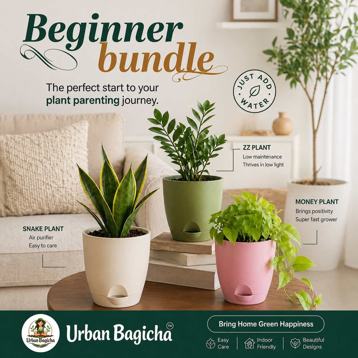 Urban Bagicha Facebook ad: Not sure which plants to choose?