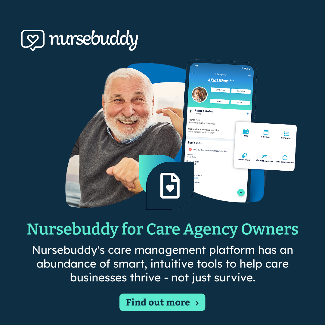 Nursebuddy - home care software Facebook ad