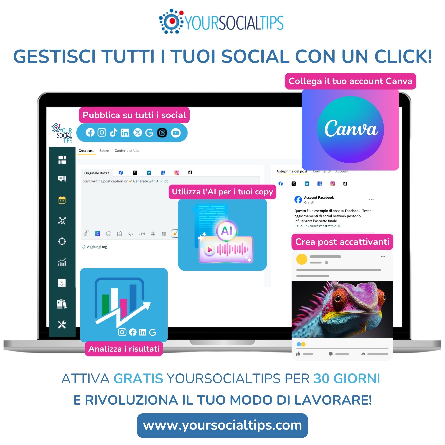 Yoursocialtips Facebook ad: YourSocialTips | Social media publishing