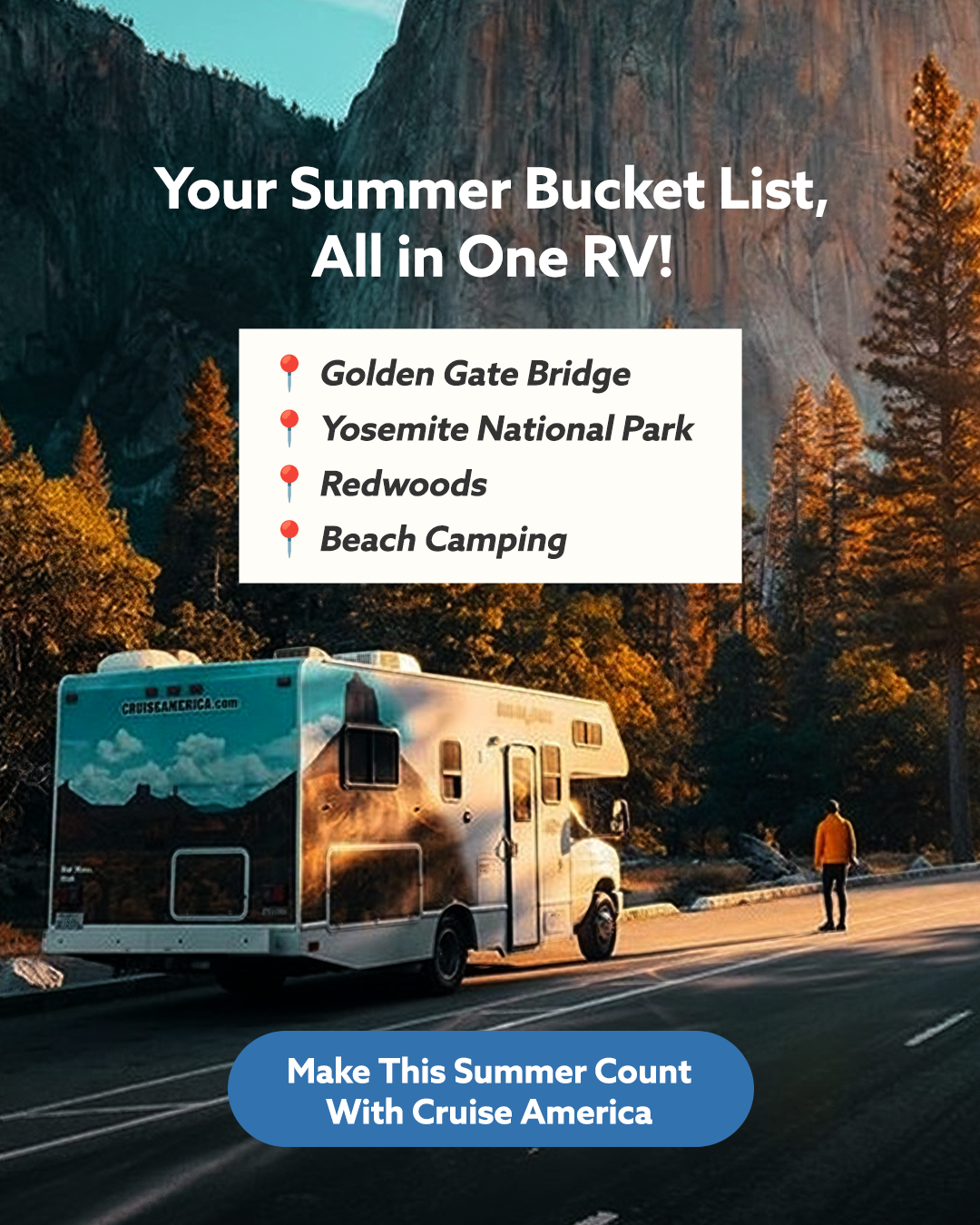Cruise America RV Rental & Sales Facebook ad