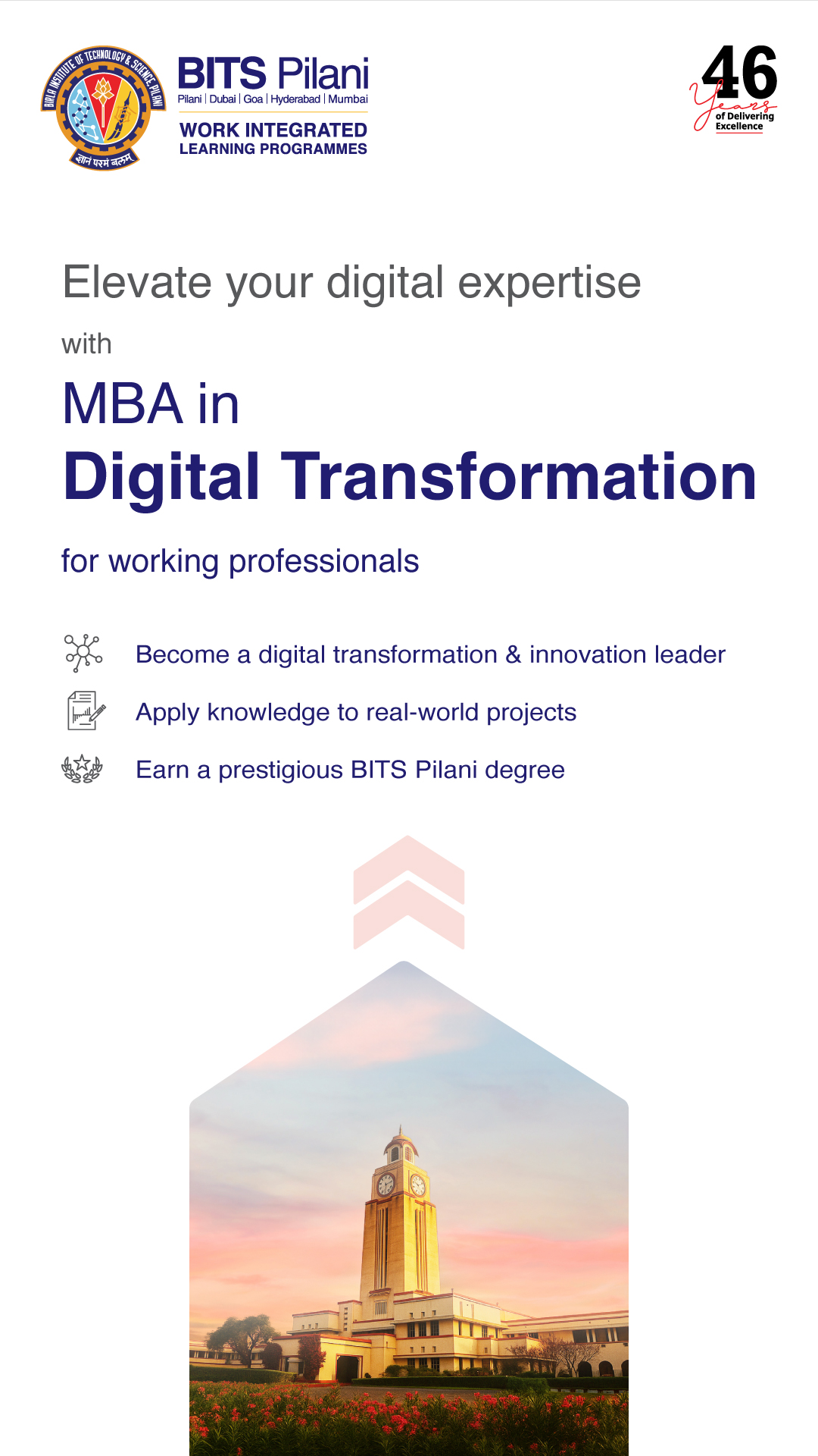 BITS Pilani Work Integrated Learning Programmes Facebook ad