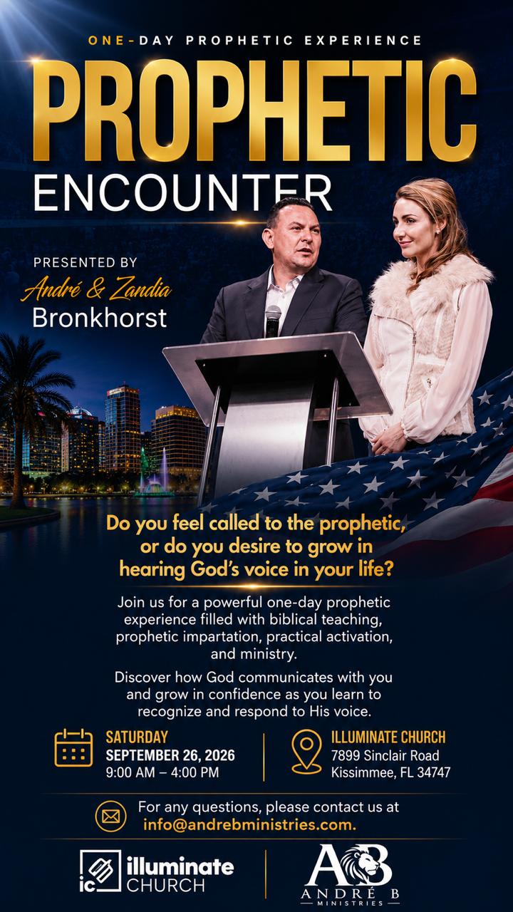 Andre Bronkhorst Ministries Facebook ad