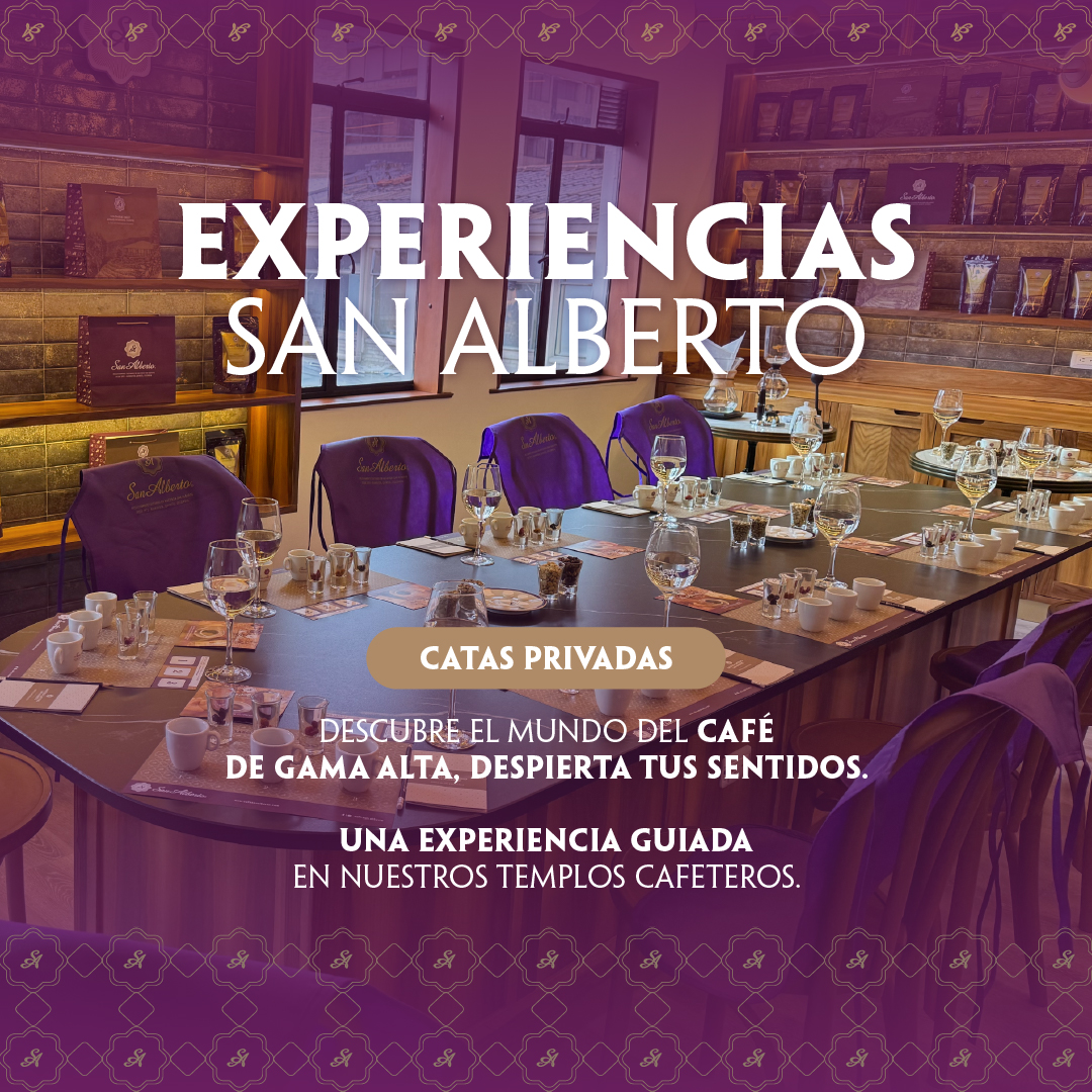 Café San Alberto Facebook ad: Vive una experiencia única en los templos cafeteros…