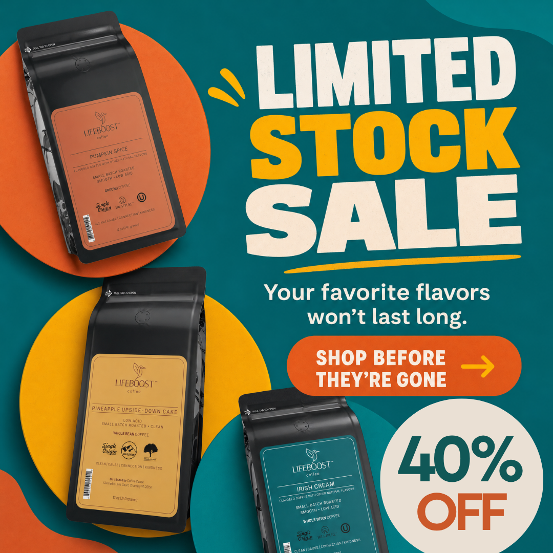 Lifeboost Coffee Facebook ad