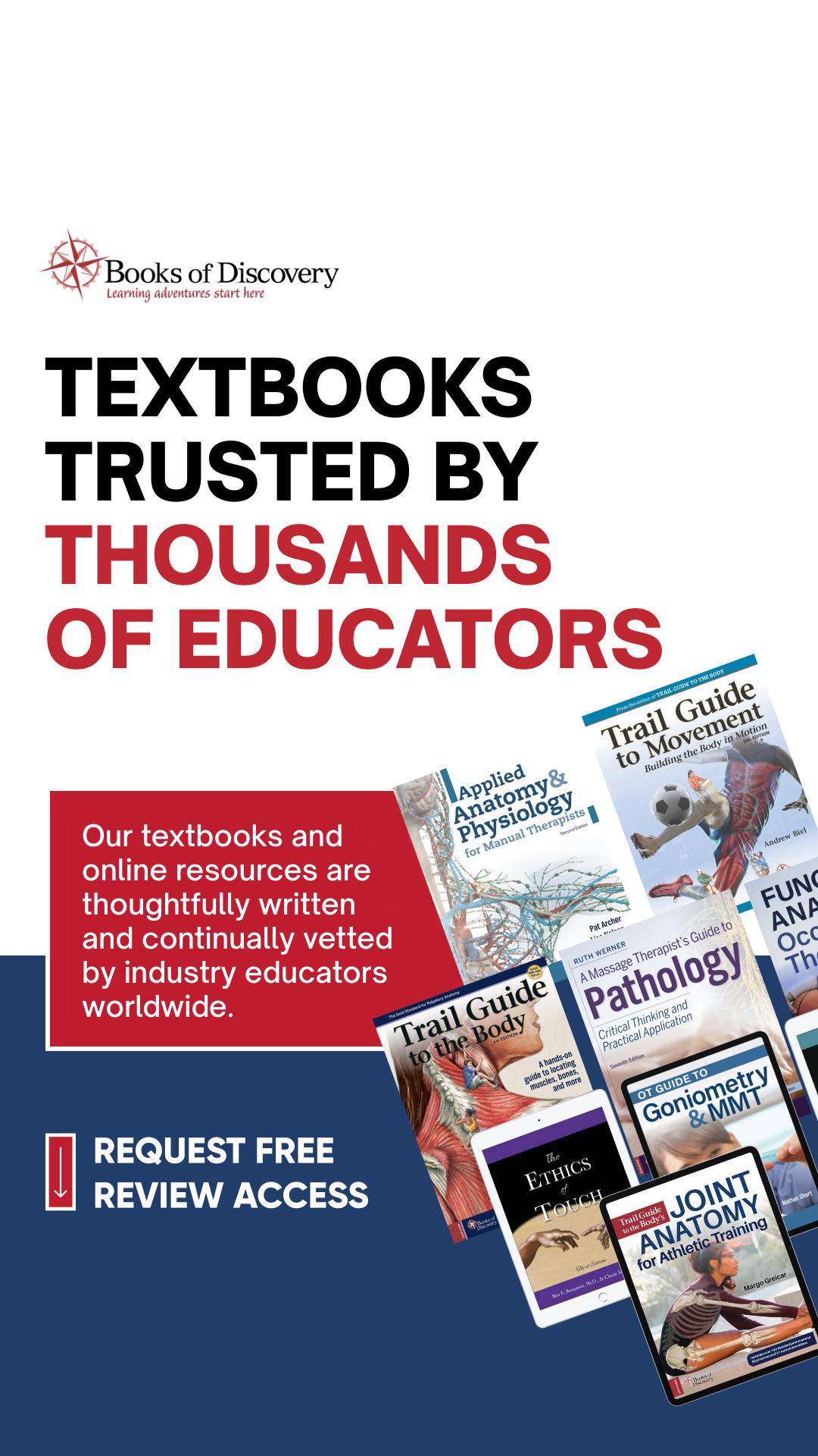Books of Discovery For Instructors Facebook ad from Feb 16, 2026